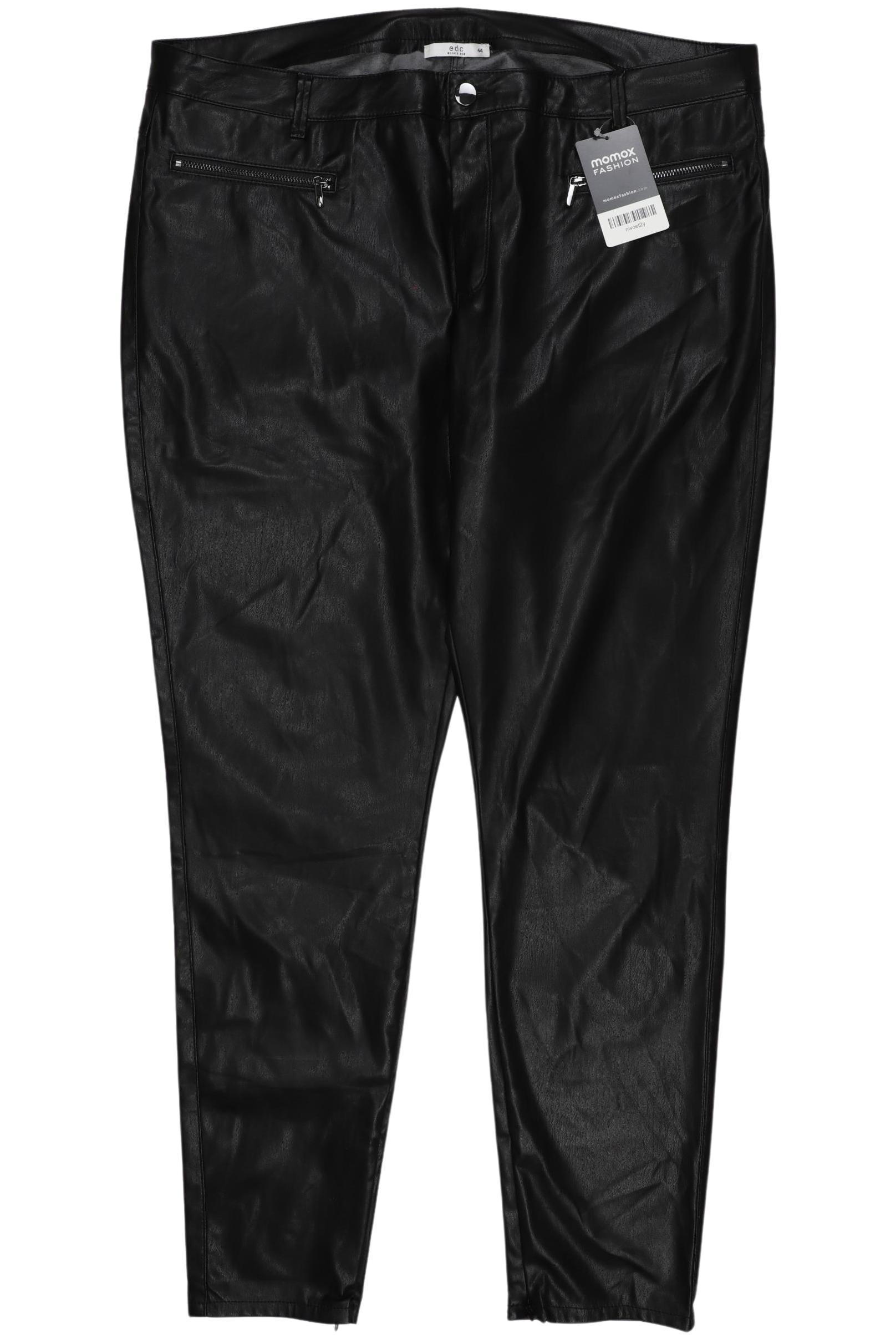 

edc by Esprit Damen Stoffhose, schwarz, Gr. 44