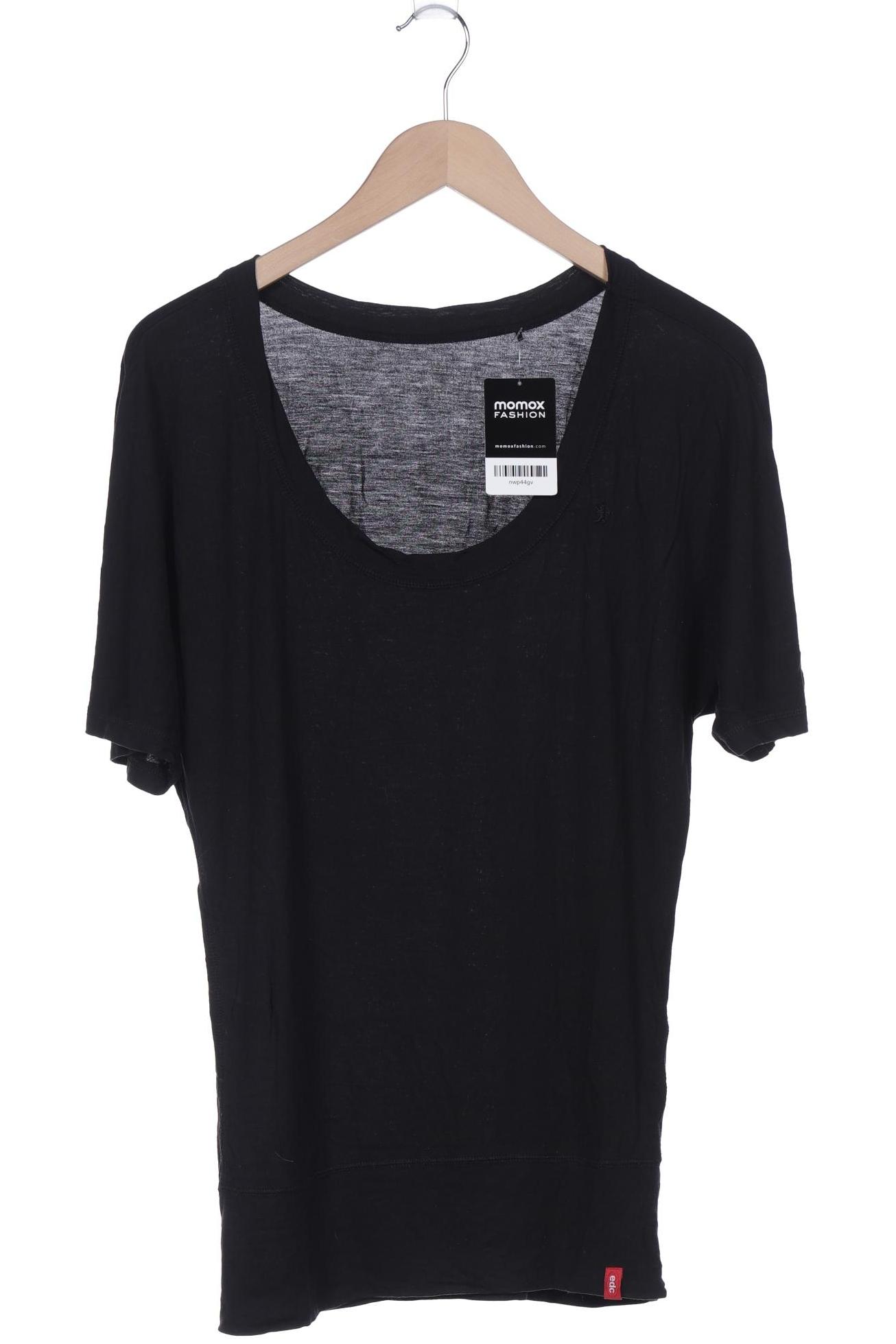 

edc by Esprit Damen T-Shirt, schwarz, Gr. 36