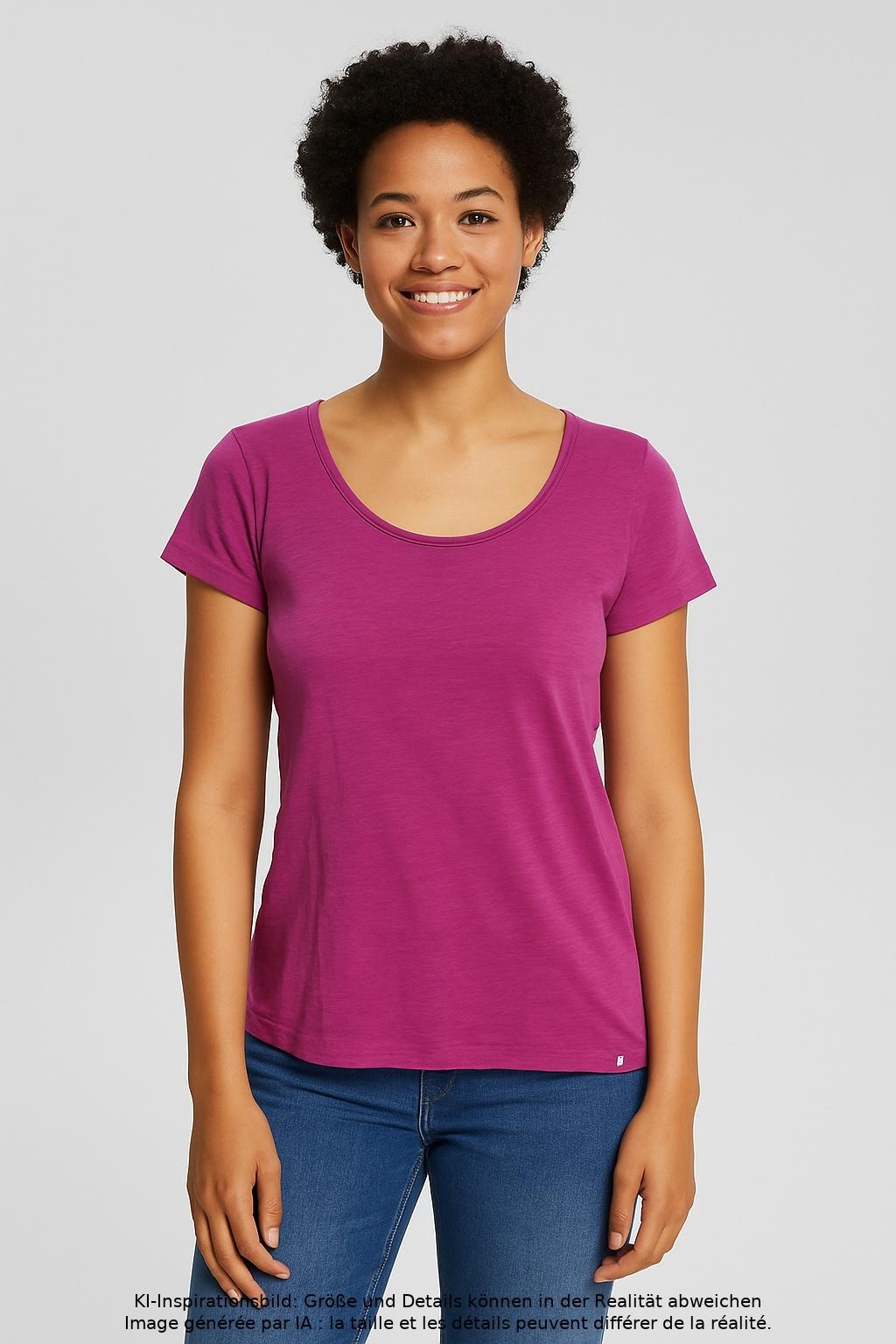 

edc by Esprit Damen T-Shirt, pink, Gr. 36