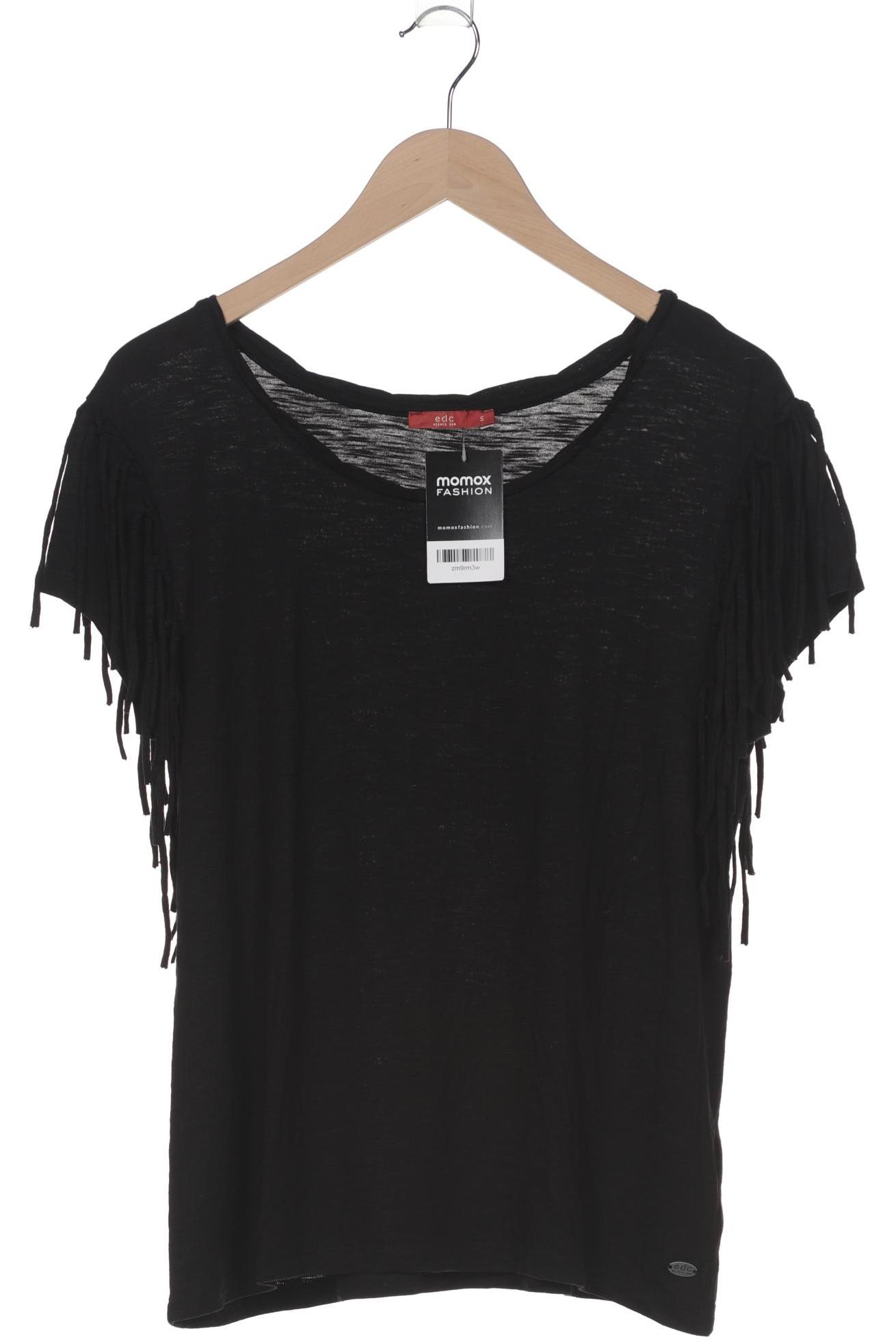 

edc by Esprit Damen T-Shirt, schwarz, Gr. 36