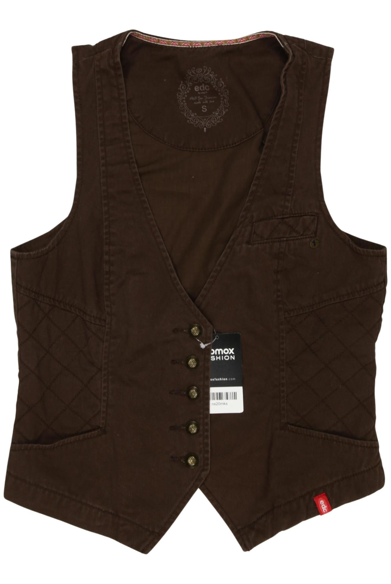 

edc by Esprit Damen Weste, braun, Gr. 36