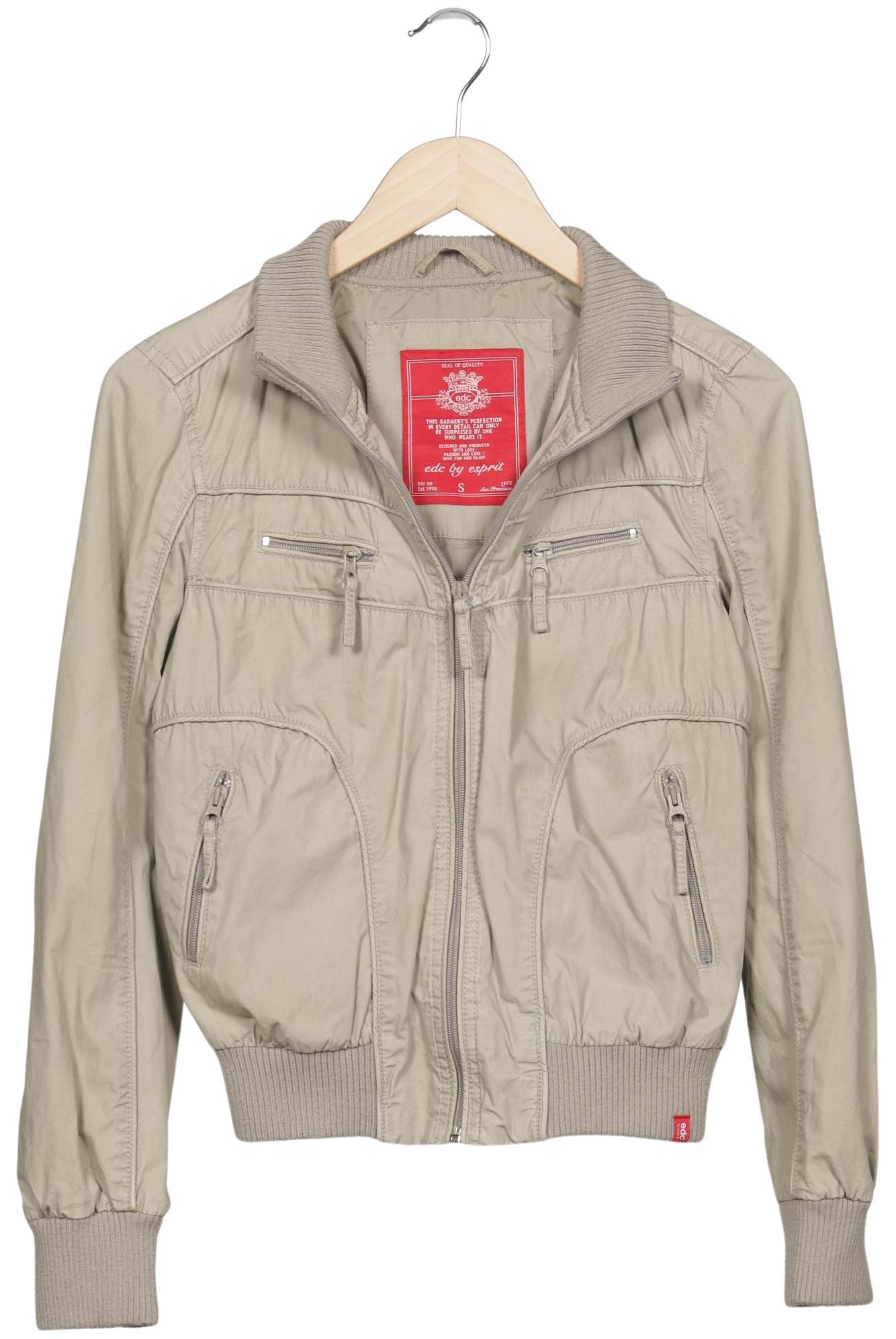 

edc by Esprit Damen Jacke, beige, Gr. 36