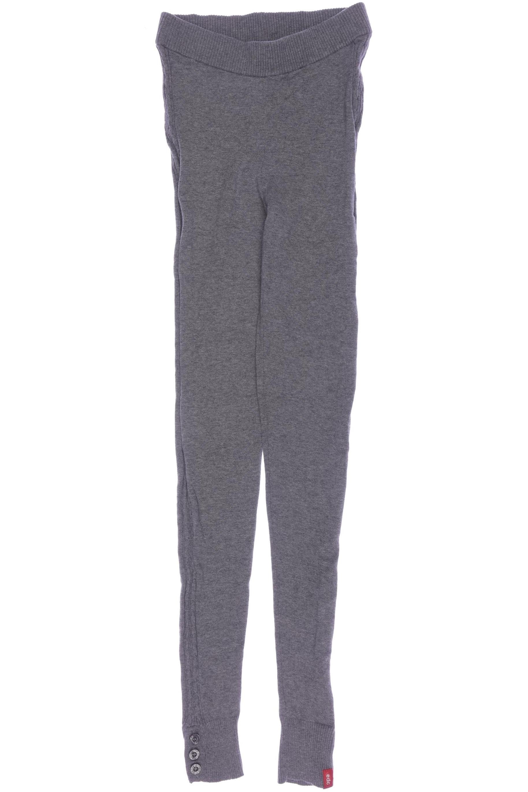 

edc by Esprit Damen Stoffhose, grau, Gr. 0