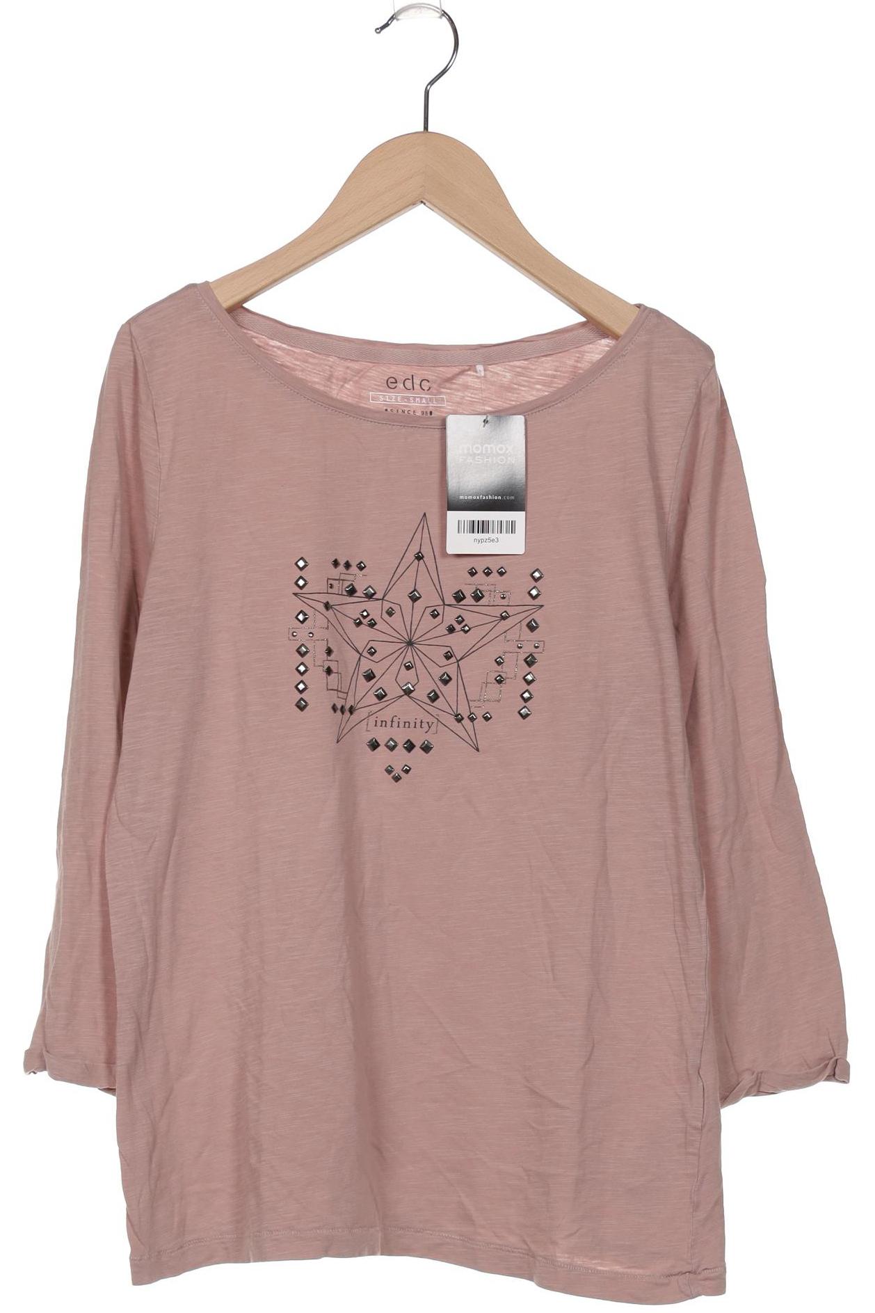 

edc by Esprit Damen Langarmshirt, pink, Gr. 36