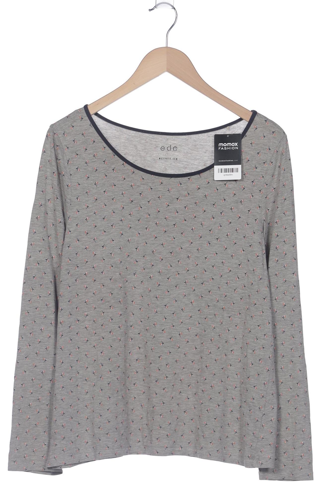 

edc by Esprit Damen Langarmshirt, grau, Gr. 44