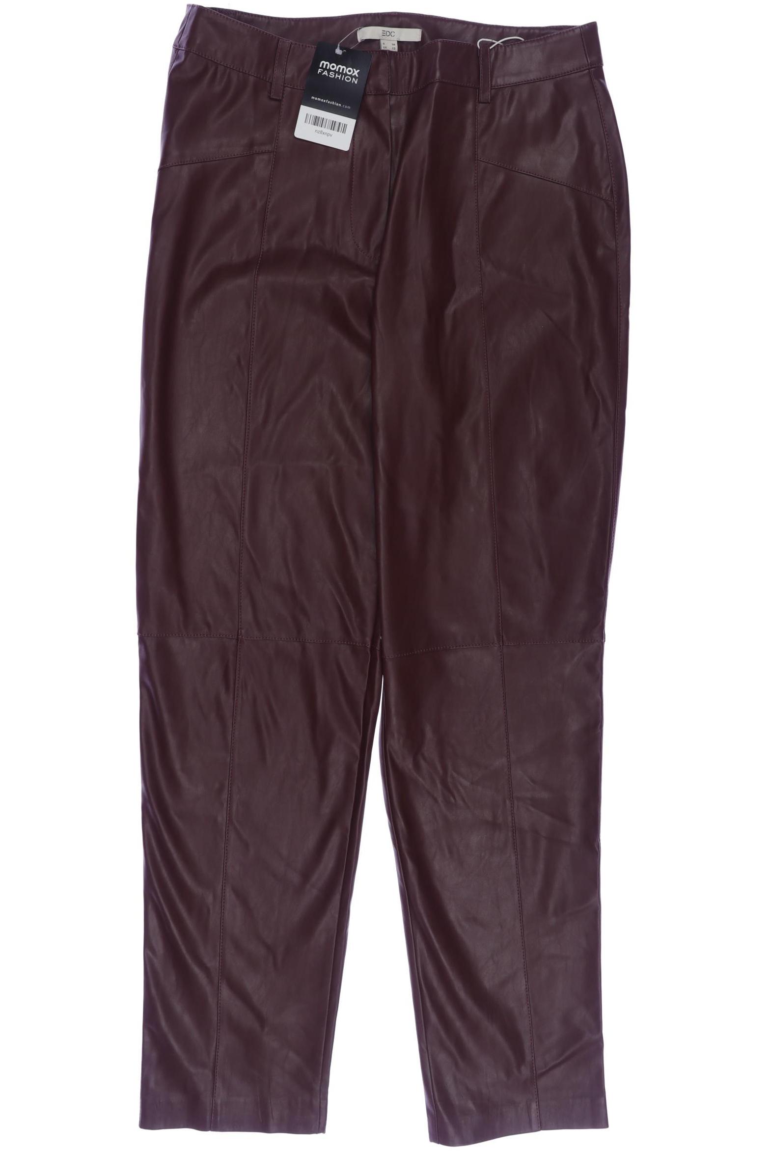 

edc by Esprit Damen Stoffhose, bordeaux, Gr. 38