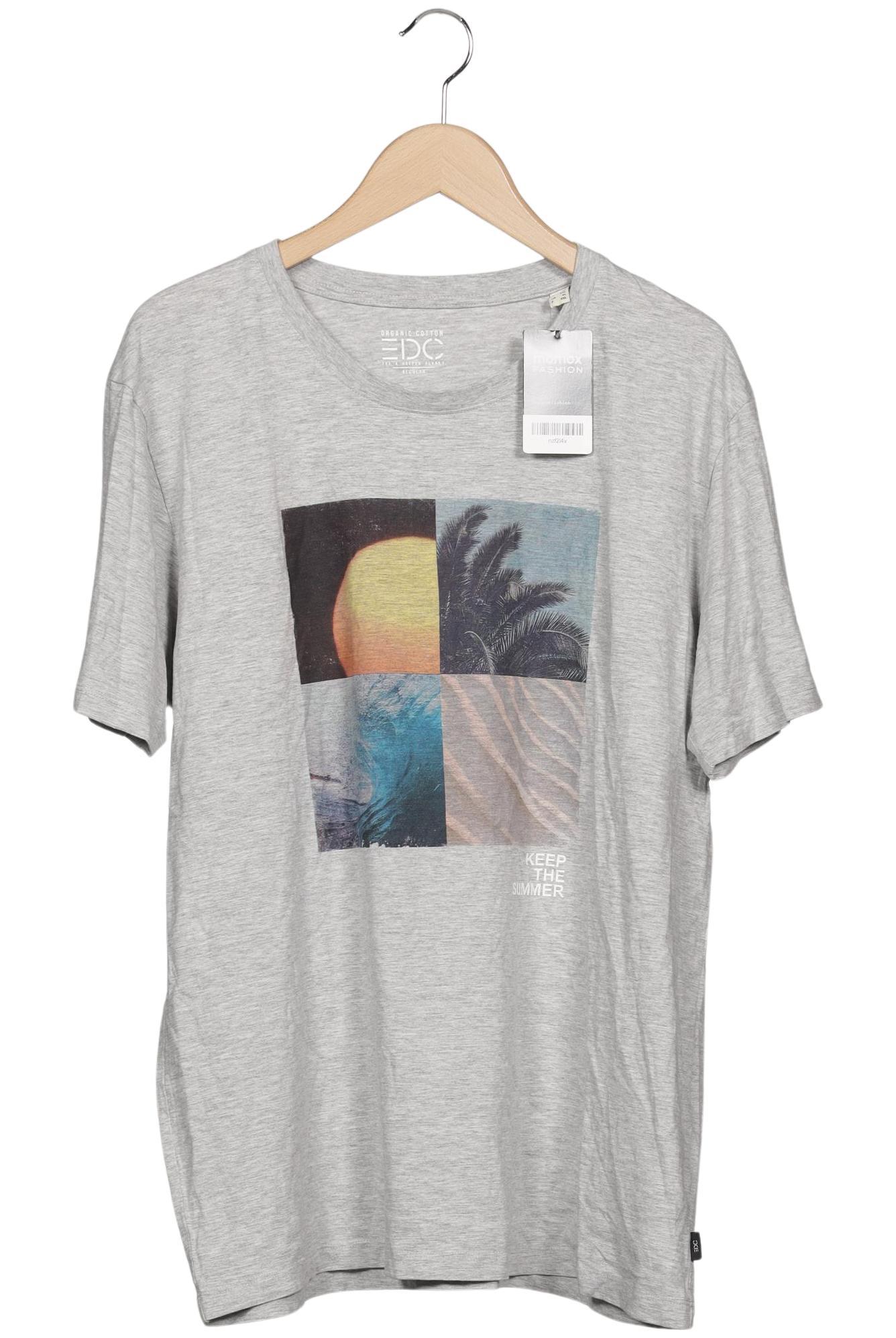 Thumbnail - edc by Esprit Herren T-Shirt, grau, Gr. 54