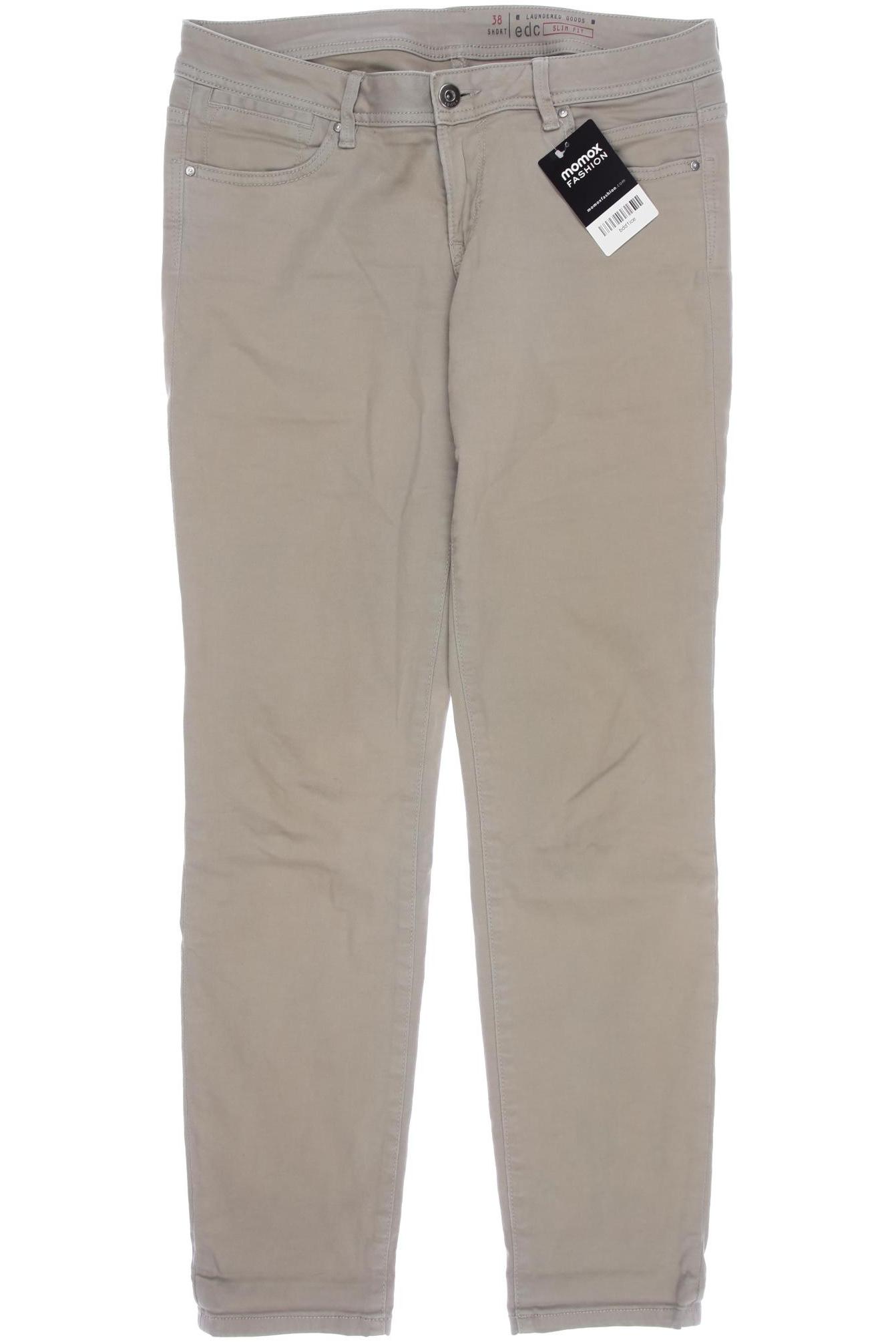 

edc by Esprit Damen Jeans, beige, Gr. 38