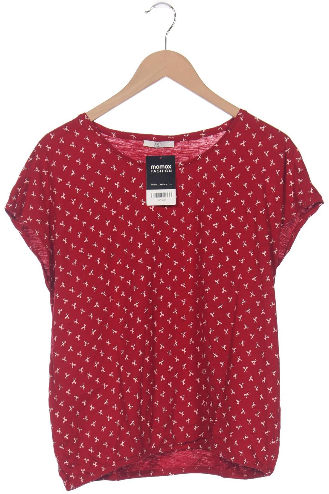 

edc by Esprit Damen T-Shirt, bordeaux, Gr. 42