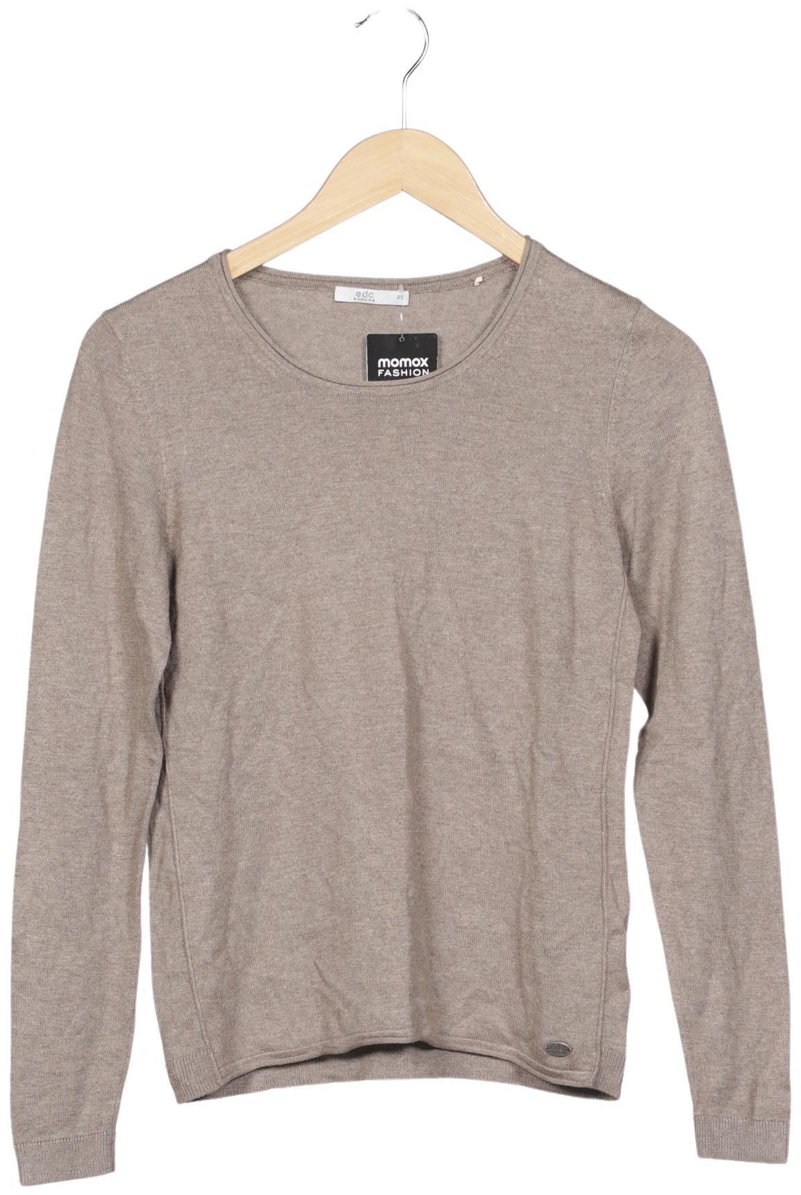 

edc by Esprit Damen Pullover, beige, Gr. 34