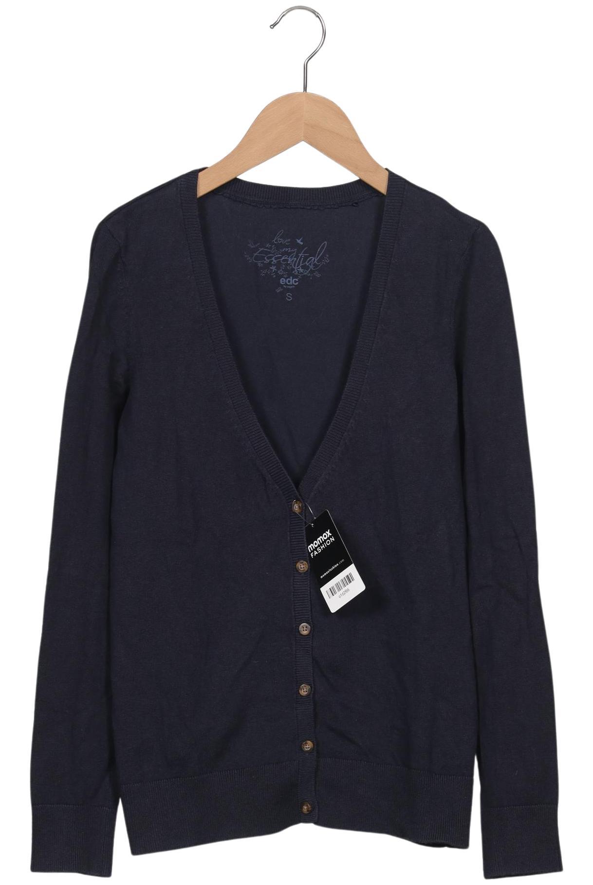 

edc by Esprit Damen Strickjacke, marineblau, Gr. 36