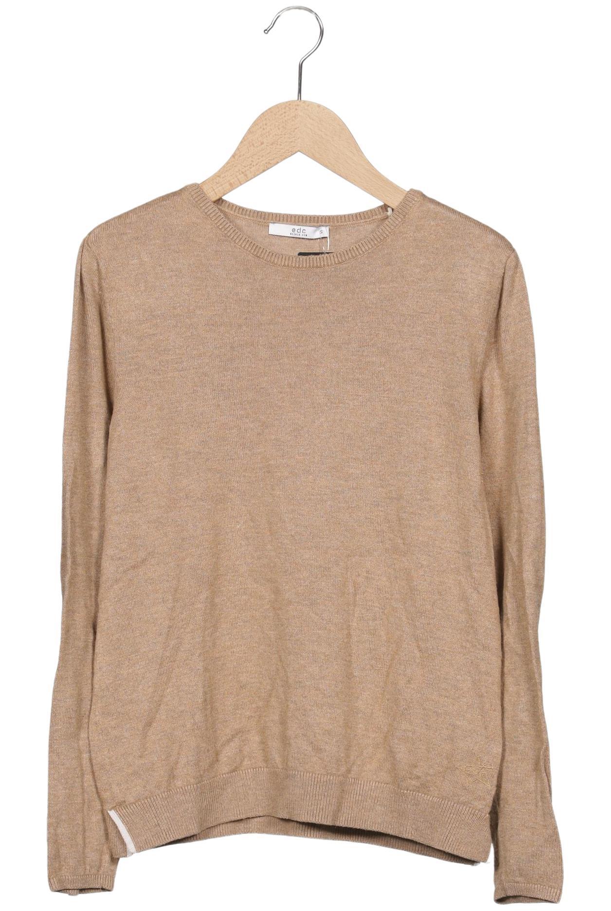 

edc by Esprit Damen Pullover, beige, Gr. 36