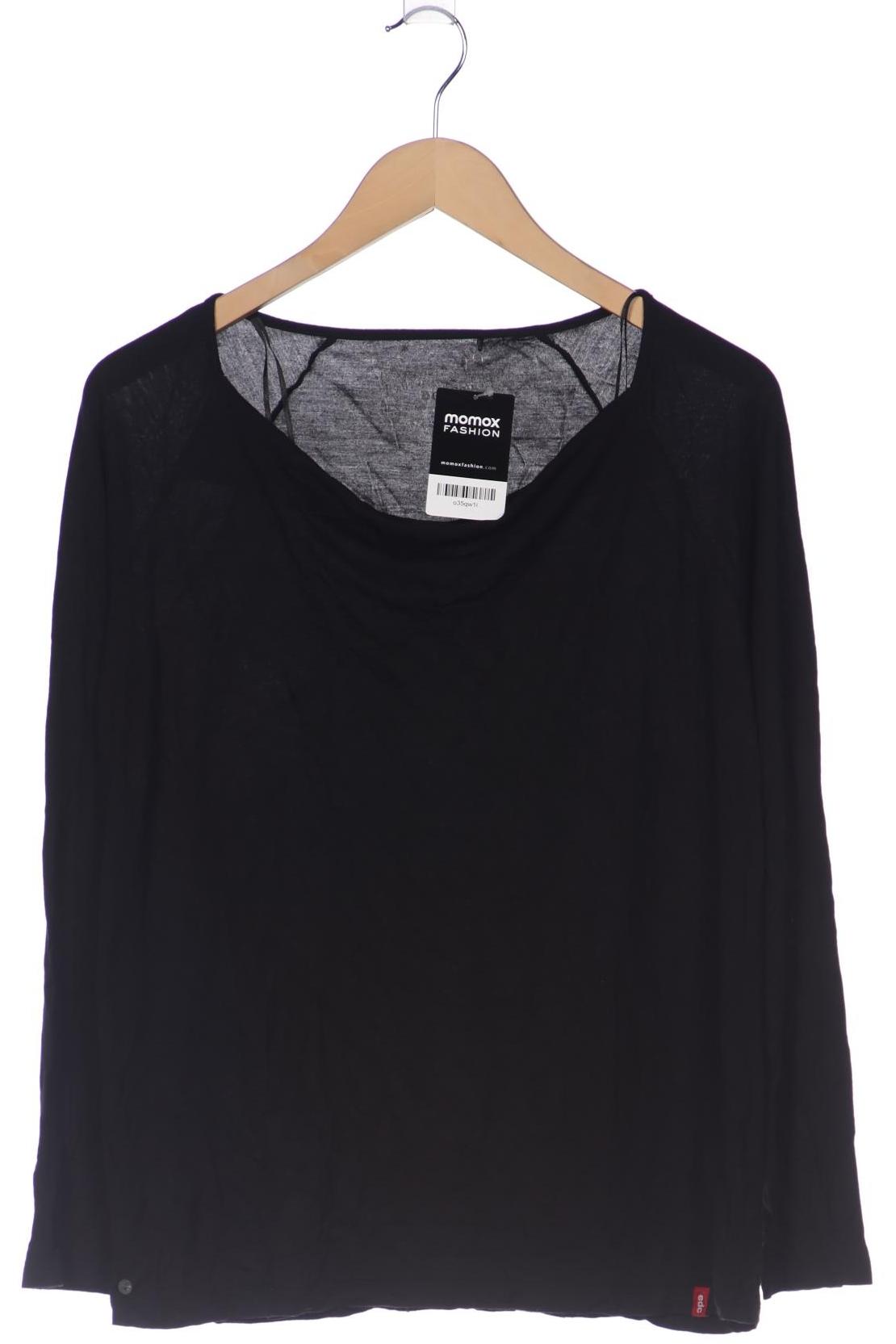

edc by Esprit Damen Langarmshirt, schwarz, Gr. 46