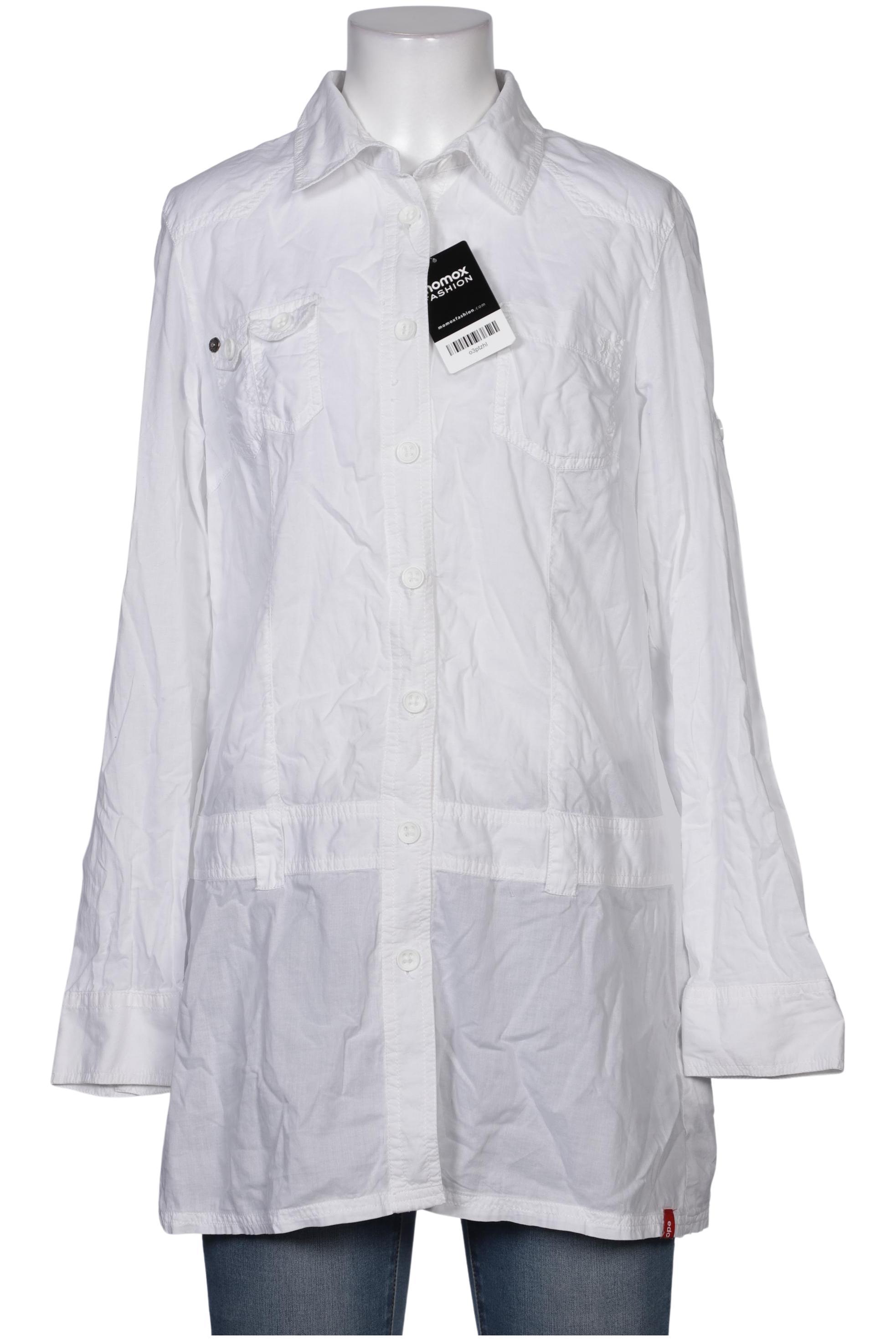 

edc by Esprit Damen Bluse, weiß, Gr. 38