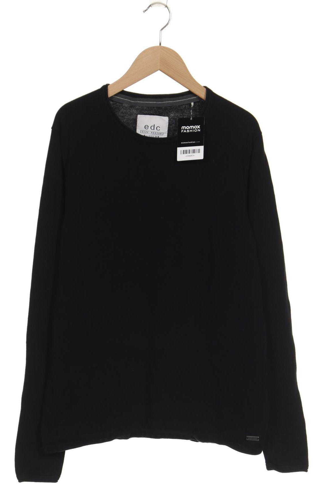

edc by Esprit Herren Pullover, schwarz, Gr. 46