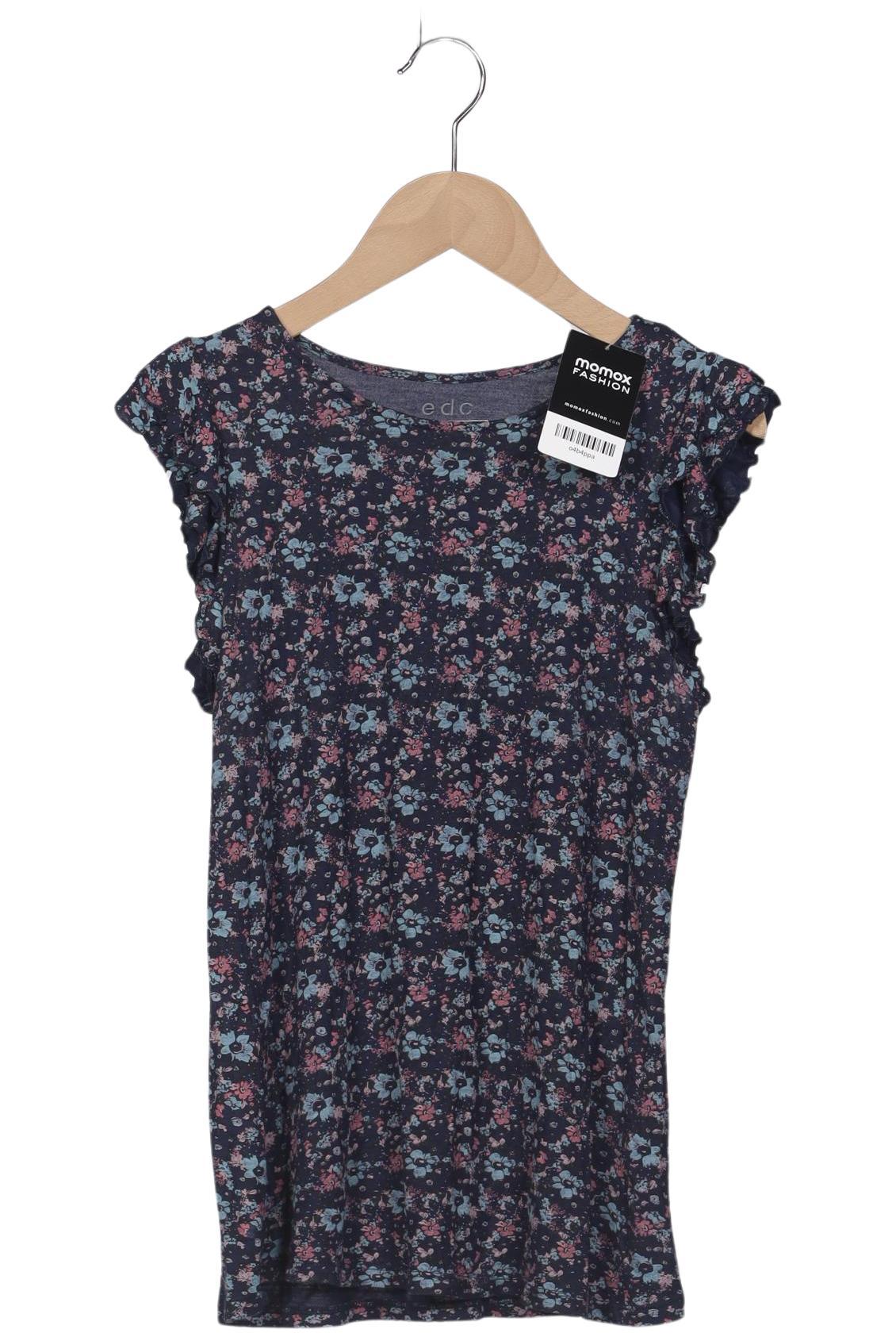 

edc by Esprit Damen T-Shirt, marineblau, Gr. 38