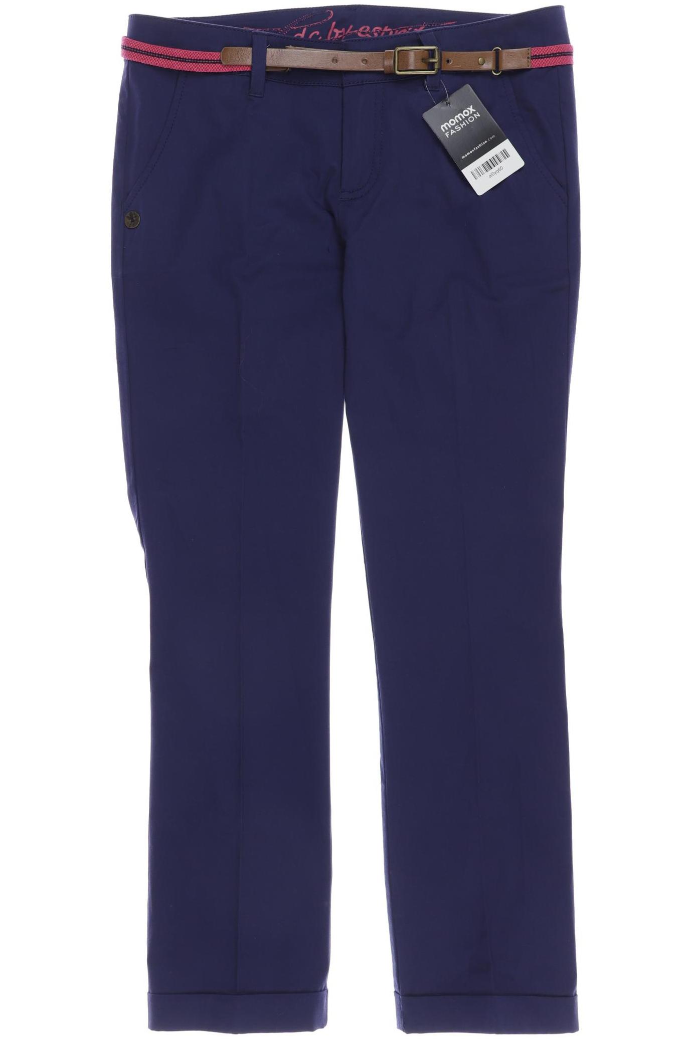 

edc by Esprit Damen Stoffhose, marineblau, Gr. 34
