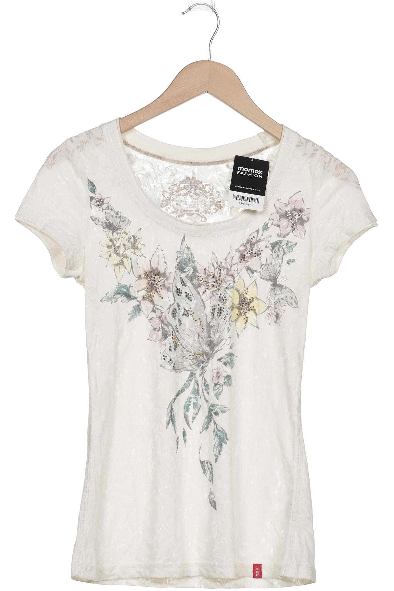 

edc by Esprit Damen T-Shirt, weiß, Gr. 36