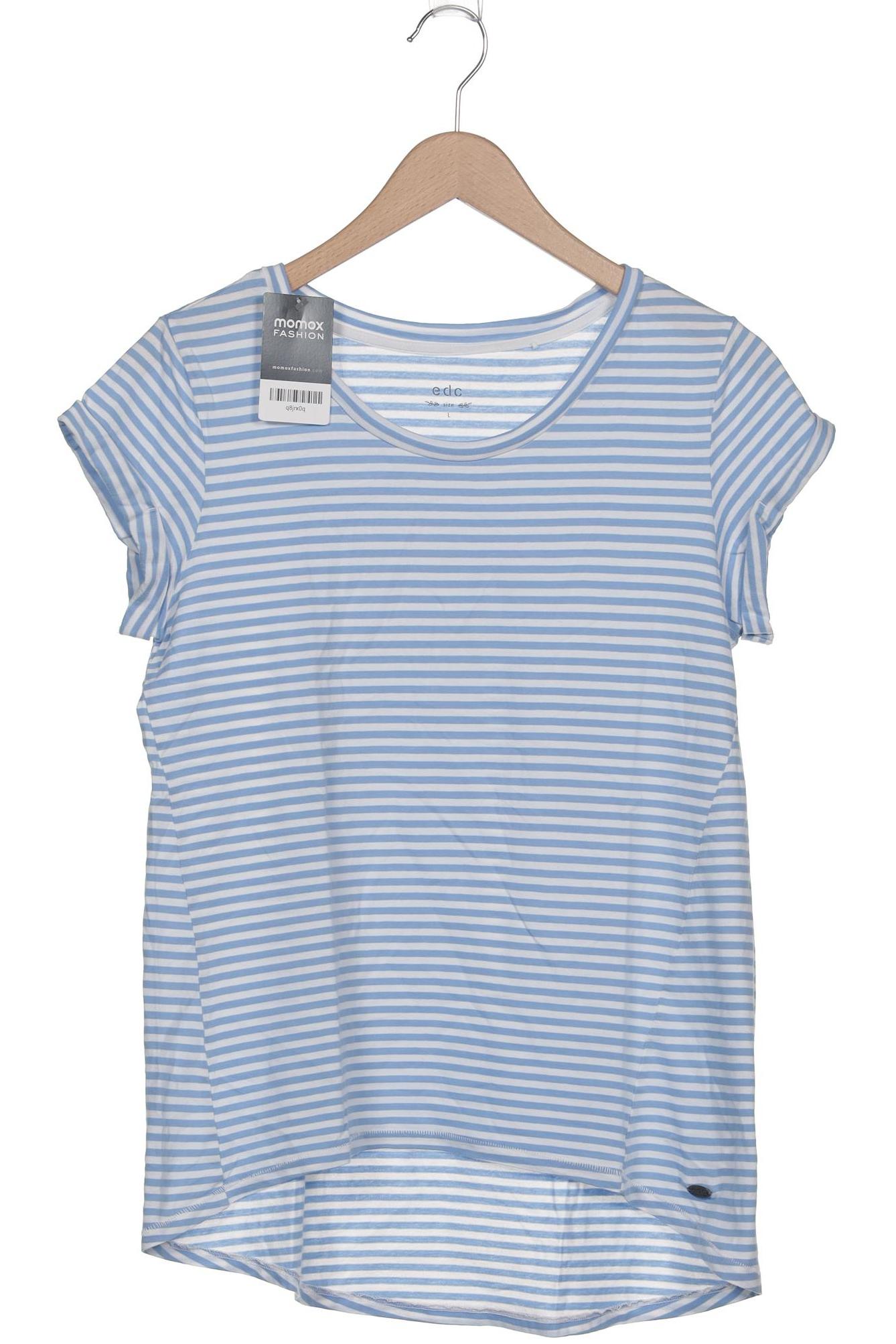 

edc by Esprit Damen T-Shirt, hellblau, Gr. 42