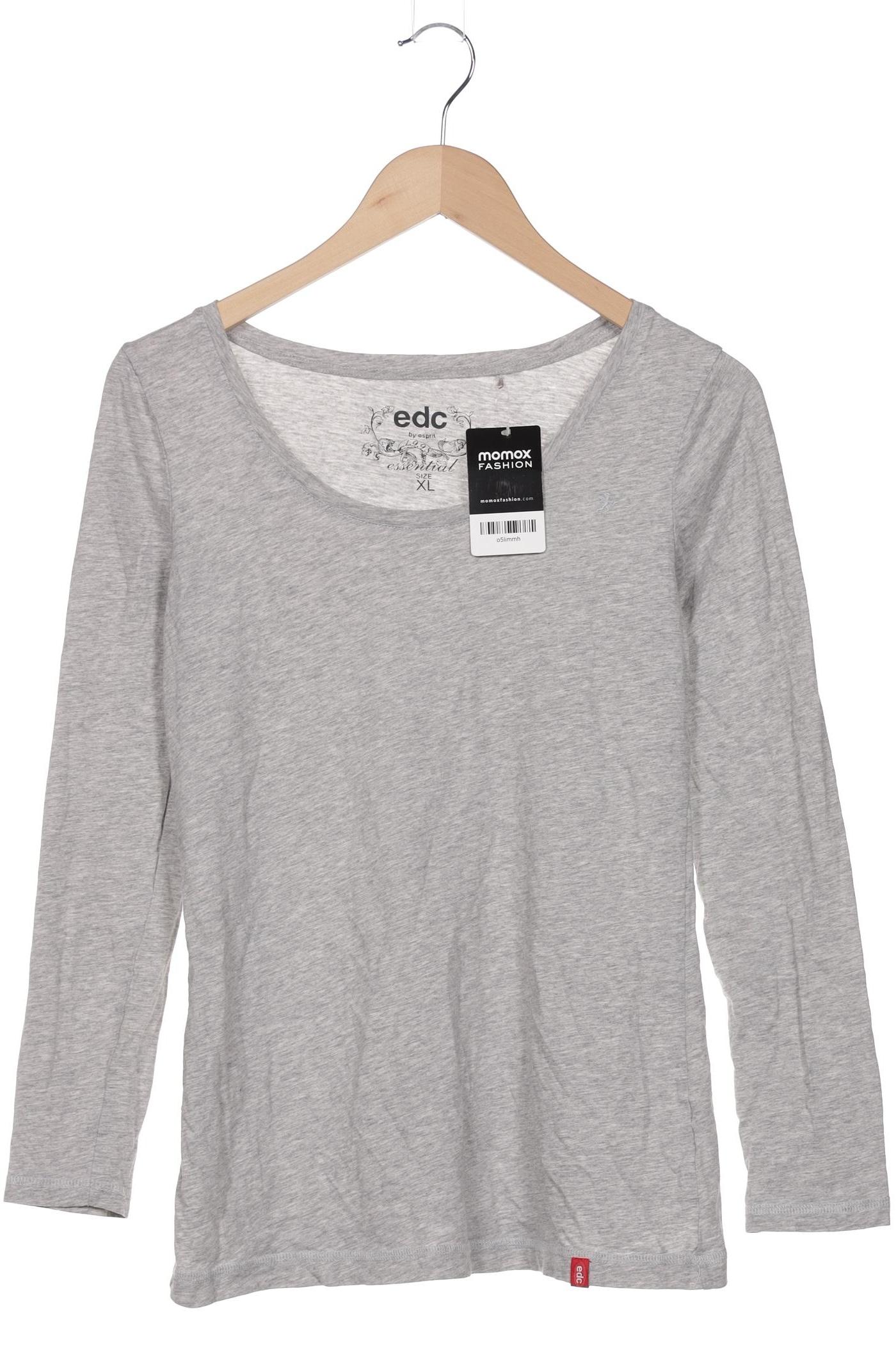 

edc by Esprit Damen Langarmshirt, grau, Gr. 44