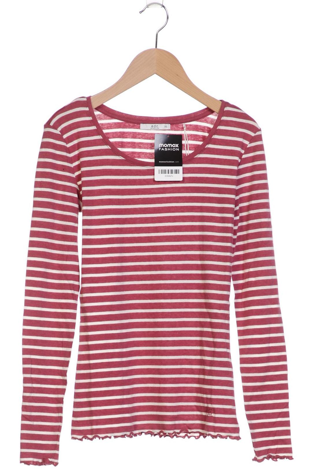 

edc by Esprit Damen Langarmshirt, pink, Gr. 34