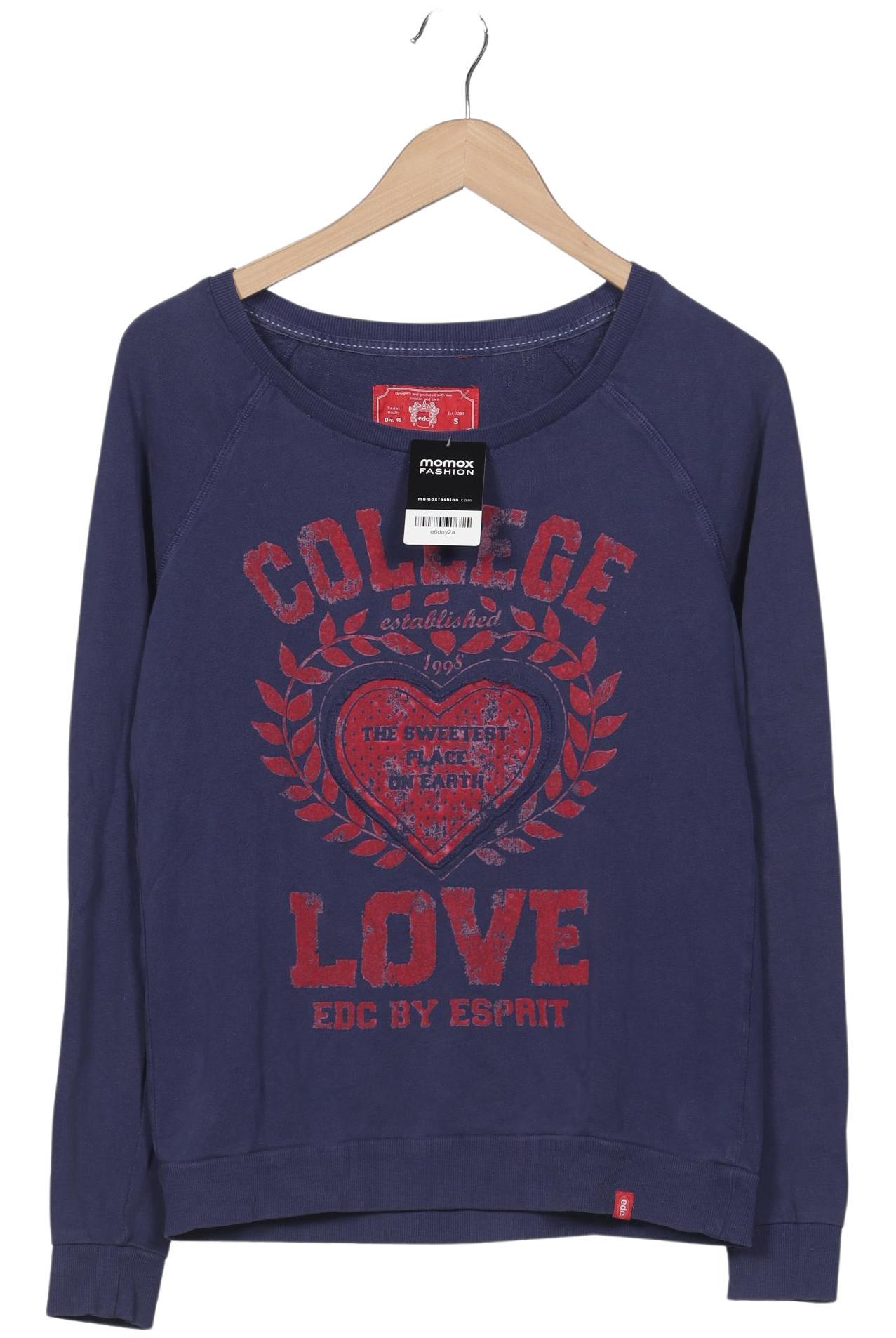 

edc by Esprit Damen Sweatshirt, marineblau, Gr. 36