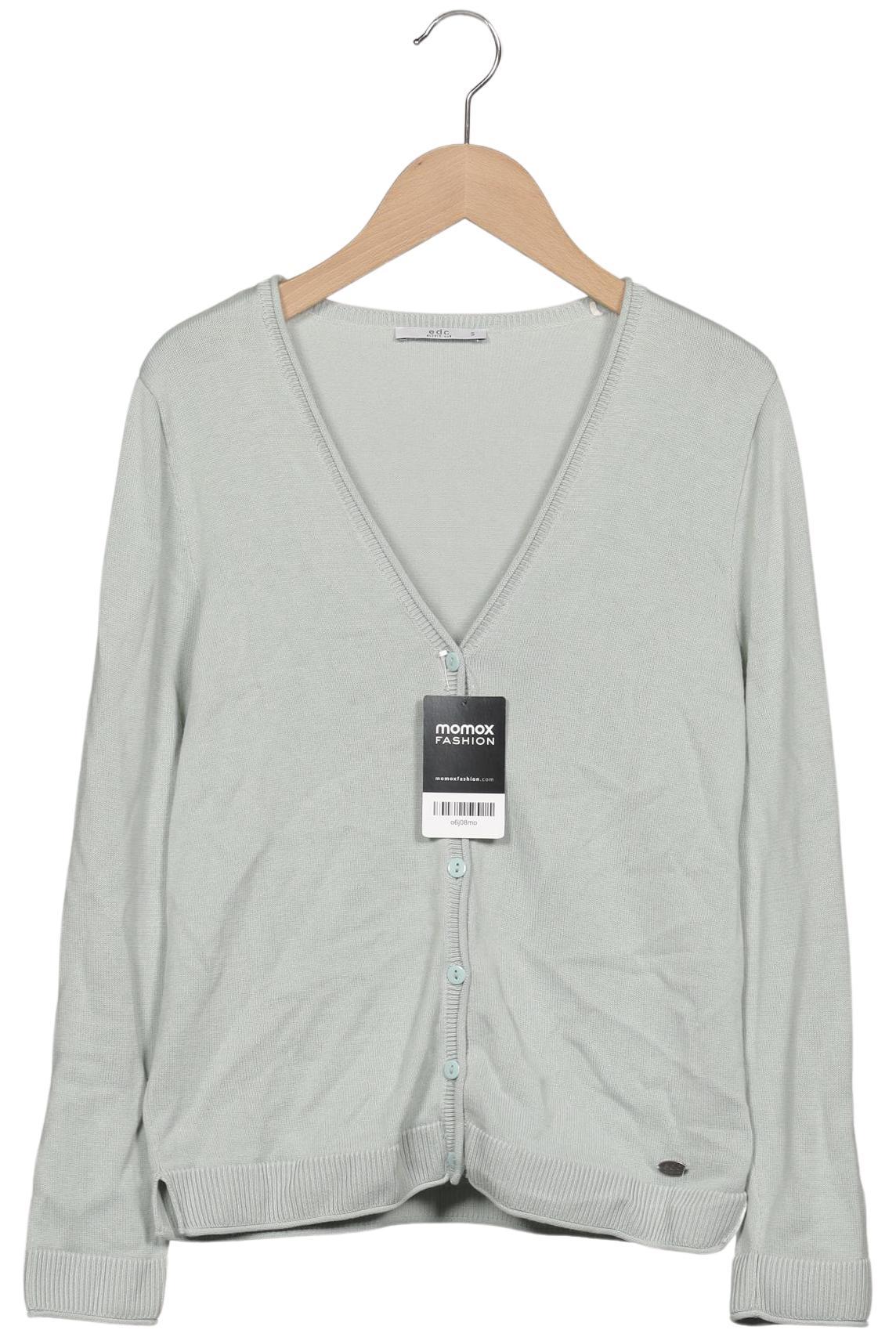 

edc by Esprit Damen Strickjacke, hellgrün, Gr. 36