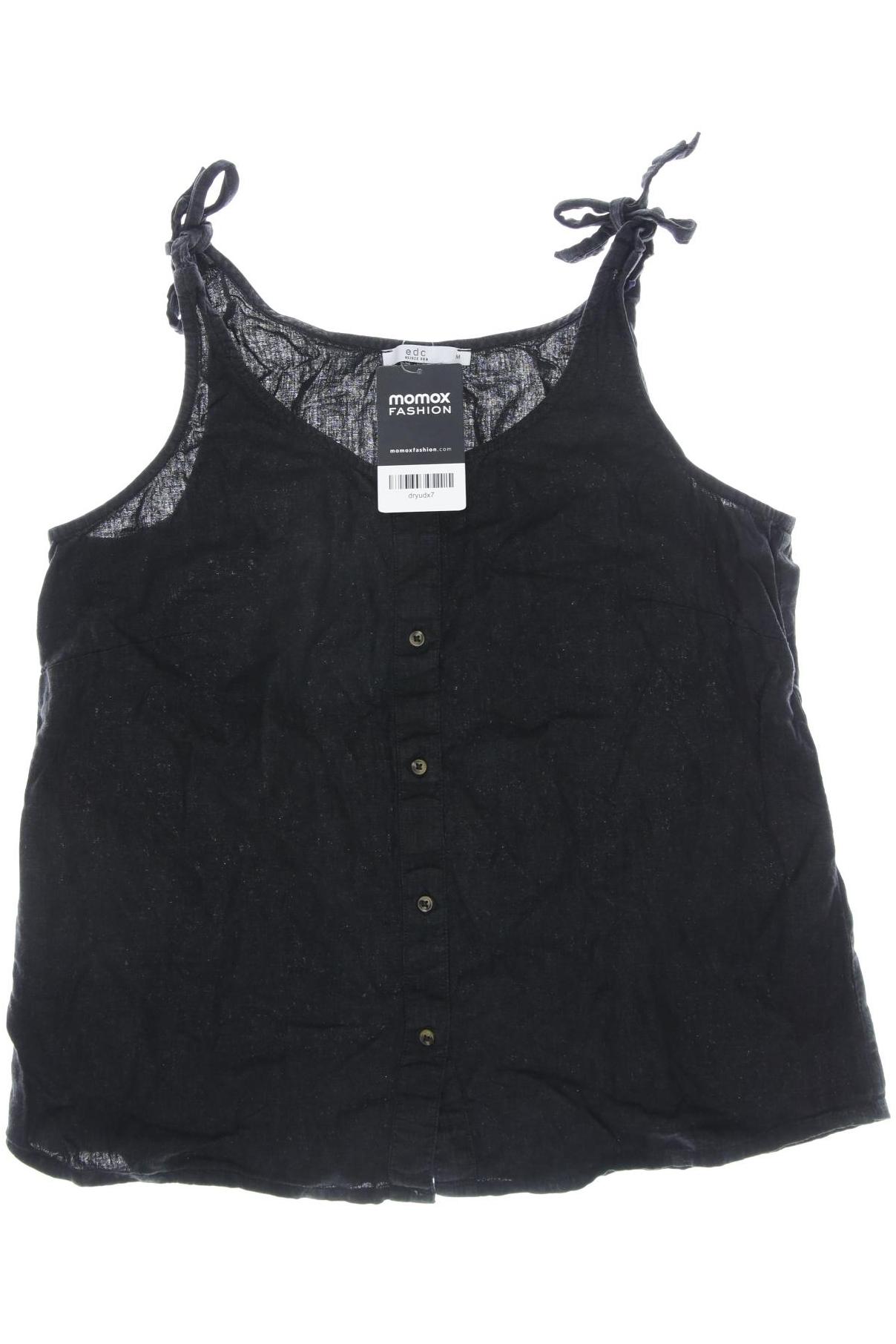 

edc by Esprit Damen Top, schwarz, Gr. 38