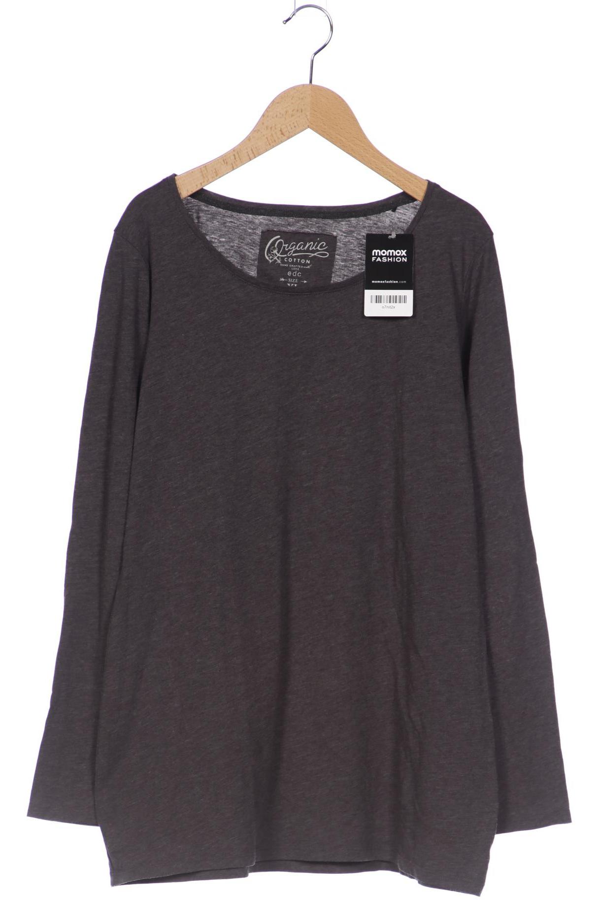 

edc by Esprit Damen Langarmshirt, grau