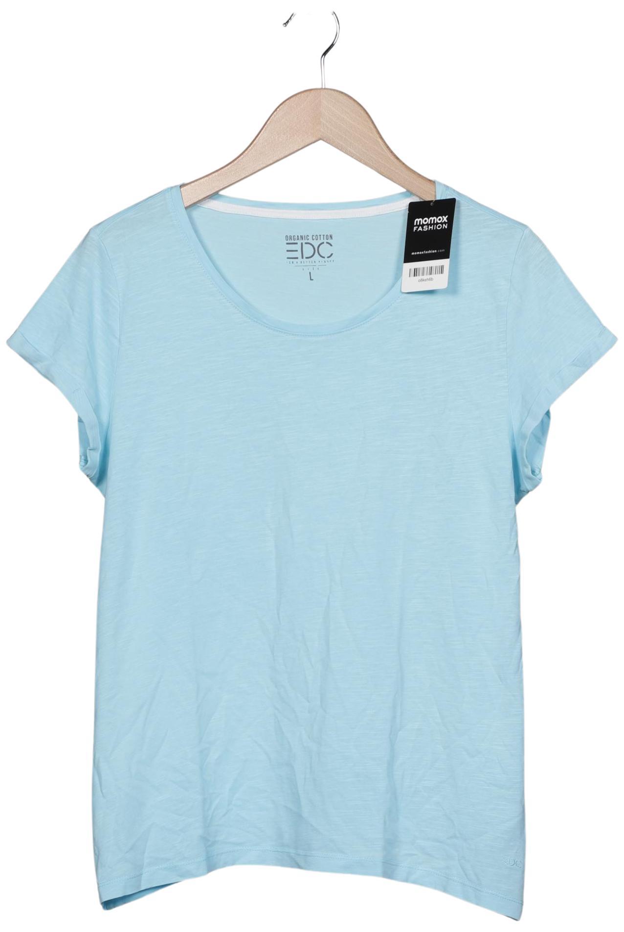 

edc by Esprit Damen T-Shirt, hellblau, Gr. 42