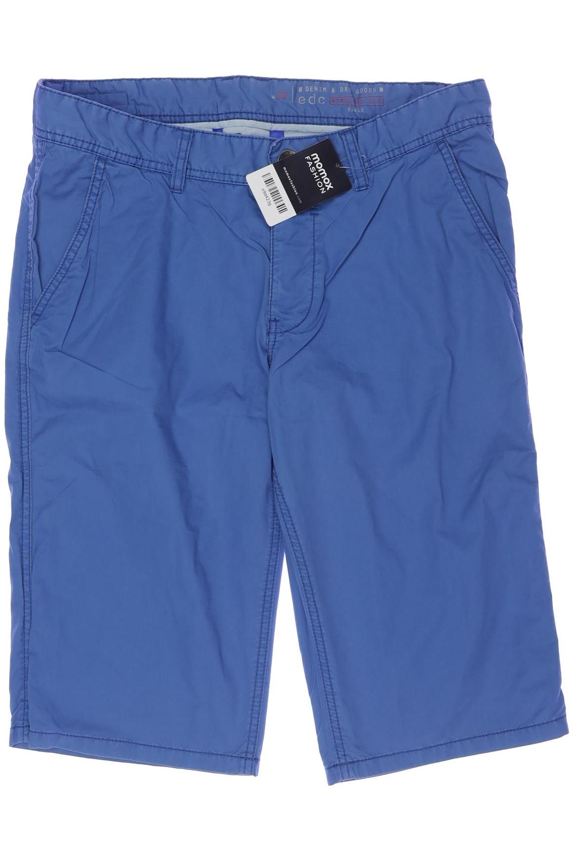 

edc by Esprit Herren Shorts, blau, Gr. 32