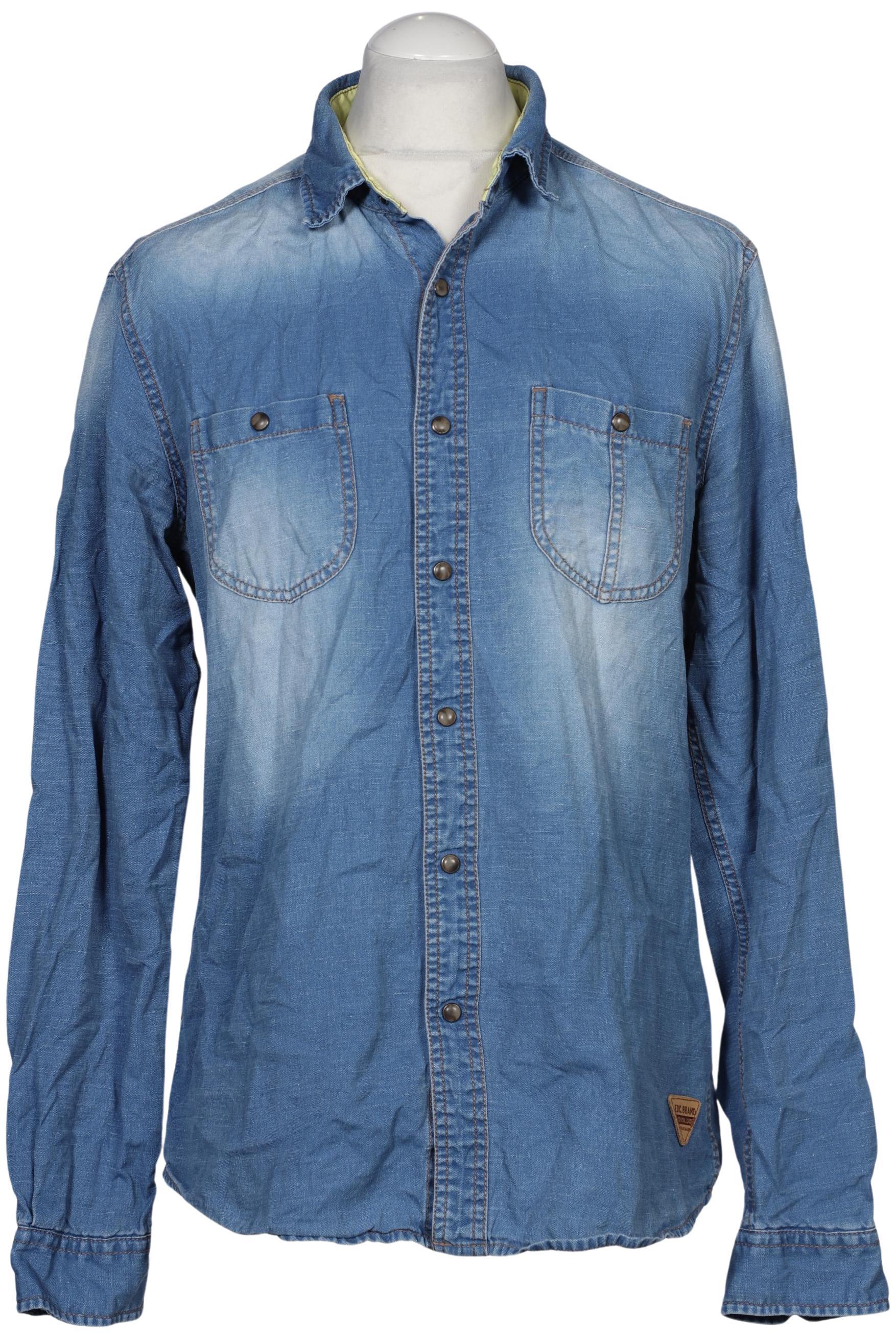 

edc by Esprit Herren Hemd, blau, Gr. 52