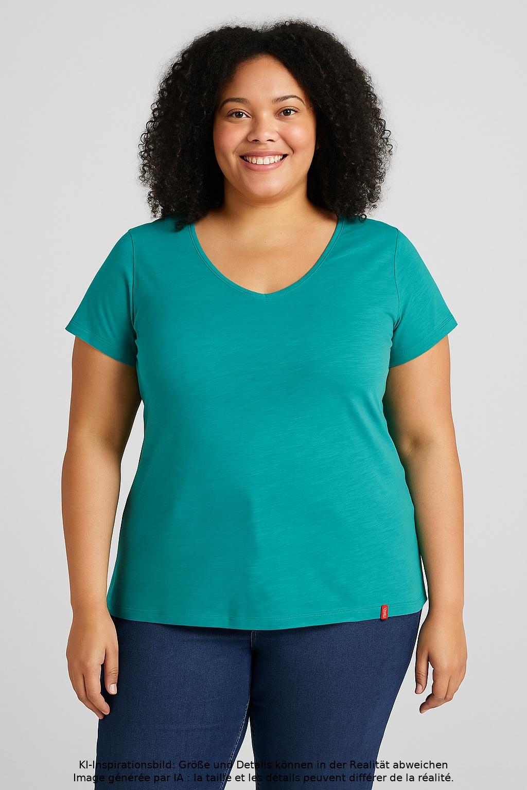 

edc by Esprit Damen T-Shirt, türkis, Gr. 64