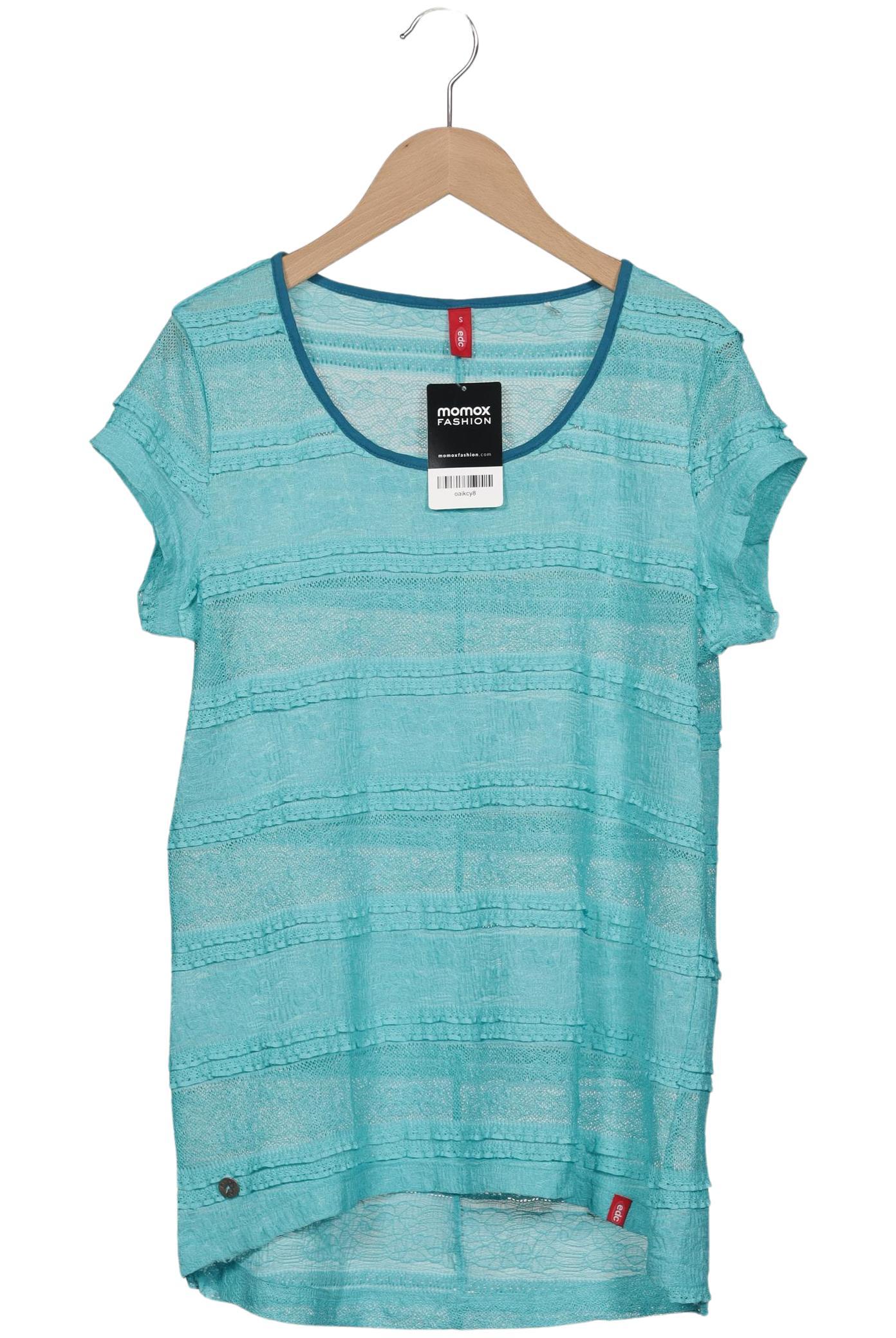 

edc by Esprit Damen T-Shirt, türkis, Gr. 36