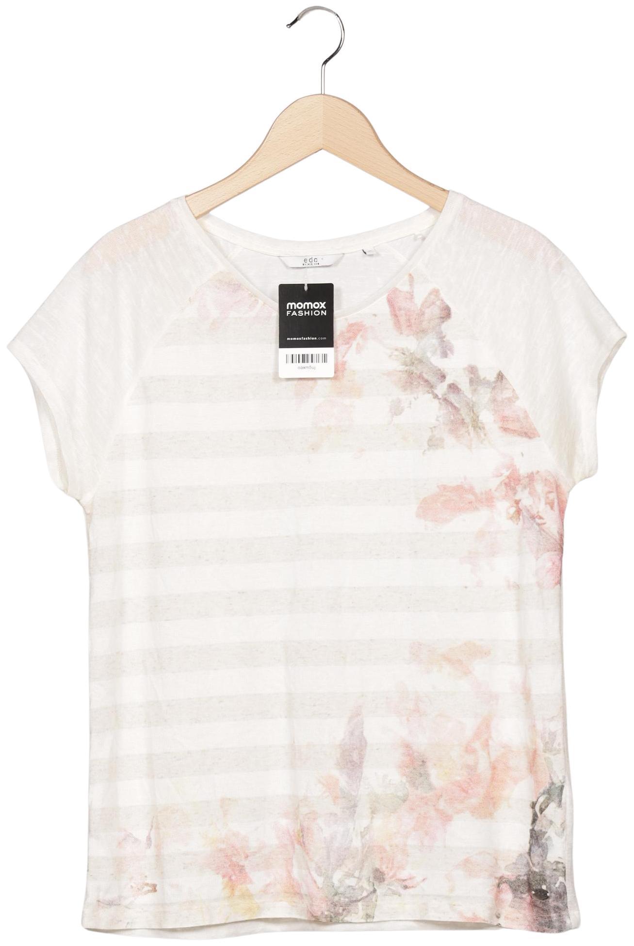 

edc by Esprit Damen T-Shirt, cremeweiß, Gr. 44