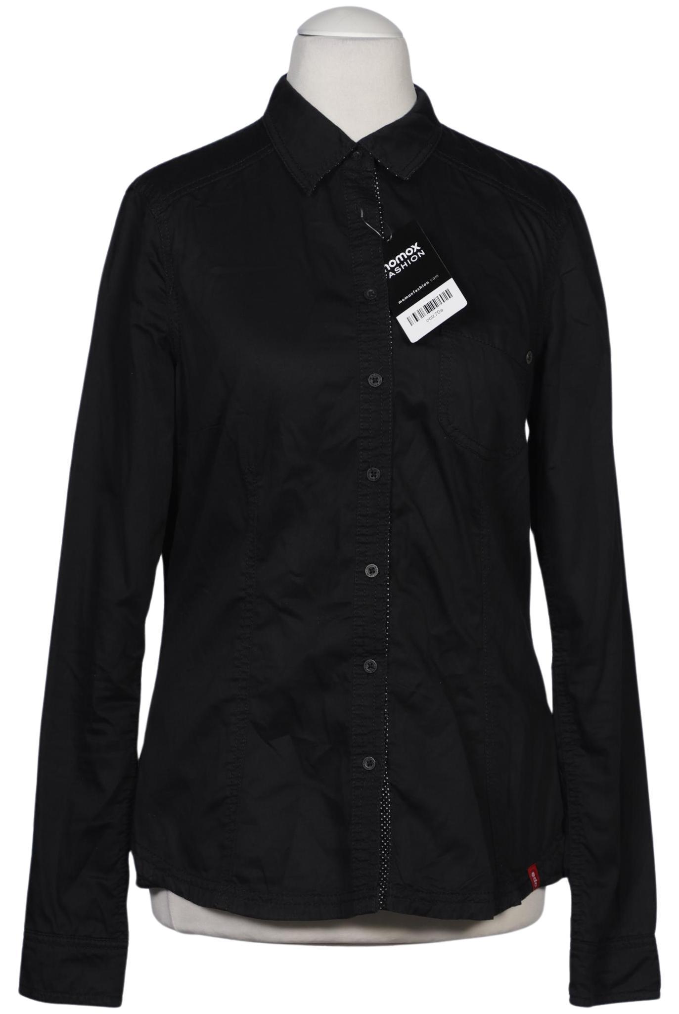 

edc by Esprit Damen Bluse, schwarz, Gr. 36