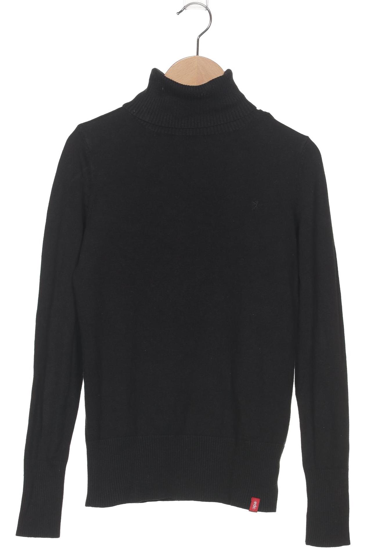 

edc by Esprit Damen Pullover, schwarz, Gr. 34