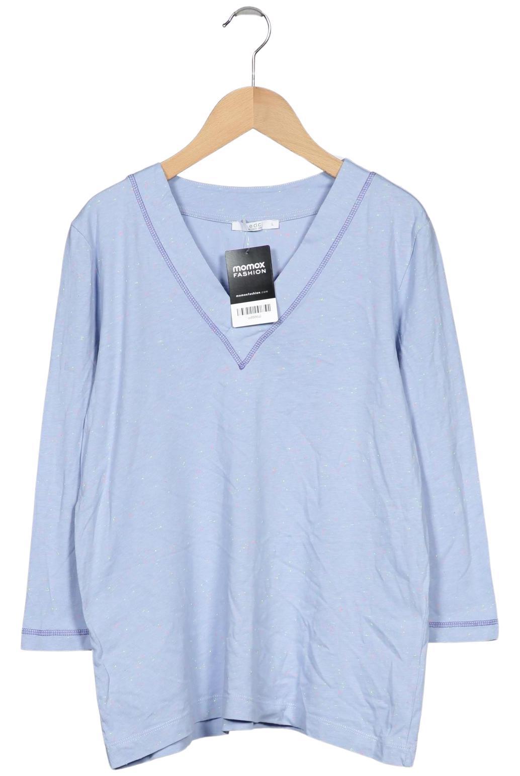 

edc by Esprit Damen Langarmshirt, hellblau, Gr. 42