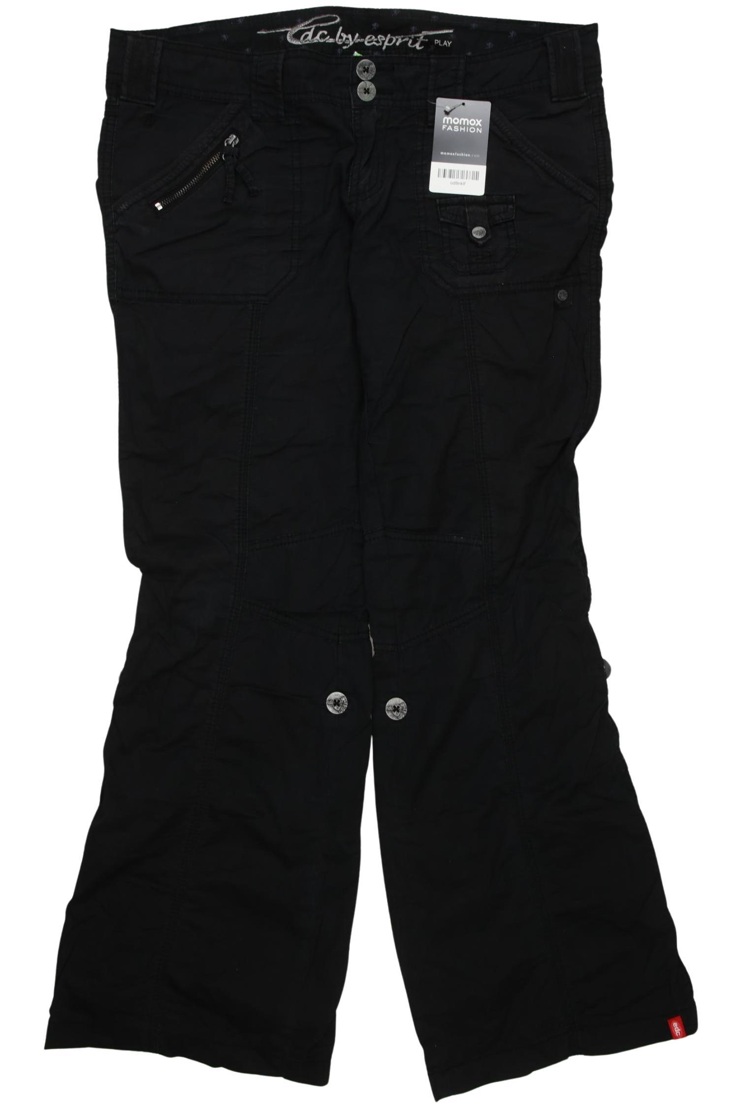 

edc by Esprit Damen Stoffhose, schwarz, Gr. 40