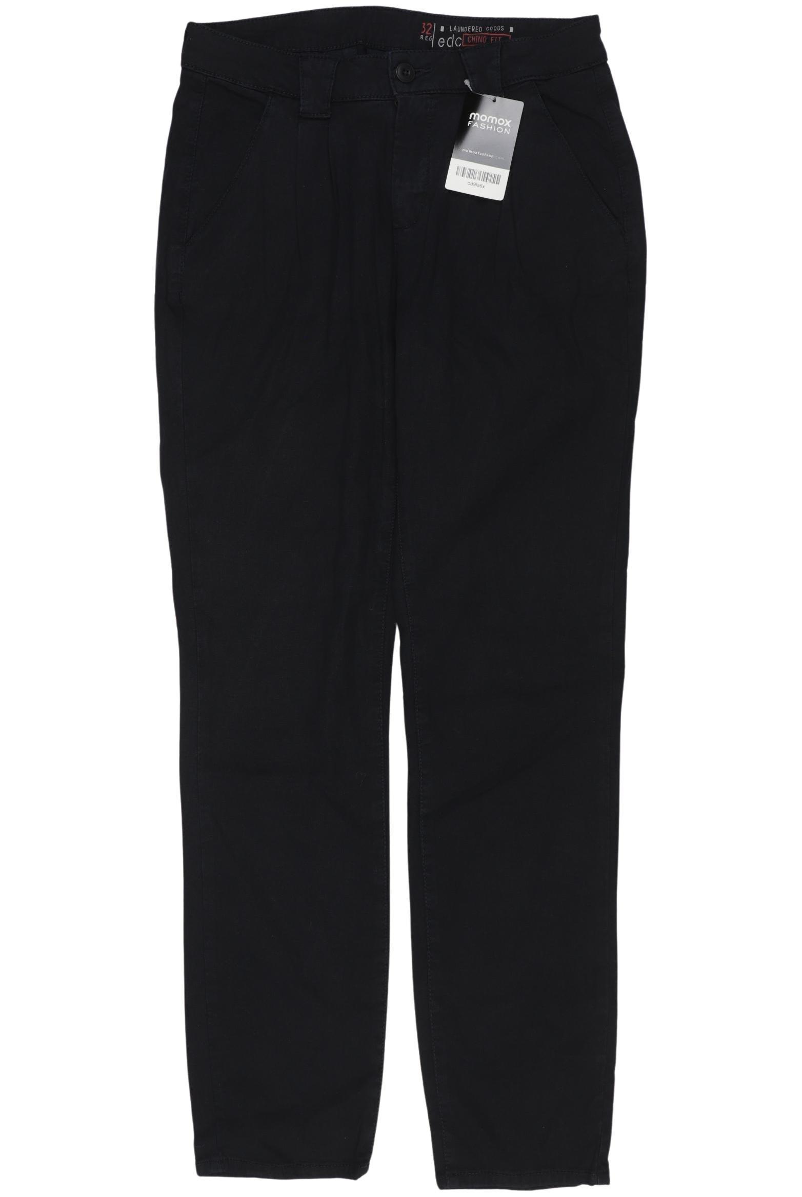 

edc by Esprit Damen Stoffhose, marineblau, Gr. 32