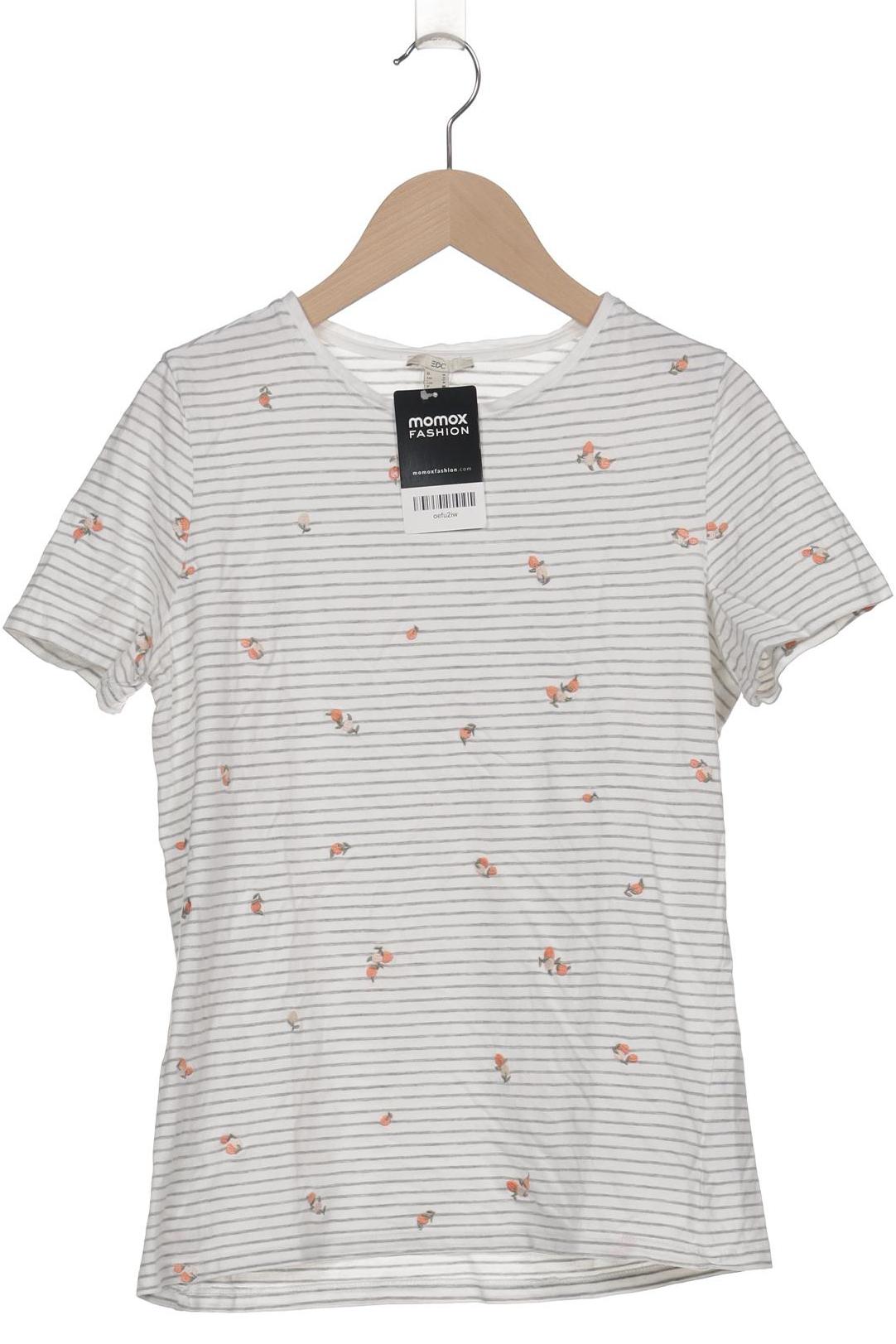 

edc by Esprit Damen T-Shirt, weiß, Gr. 36