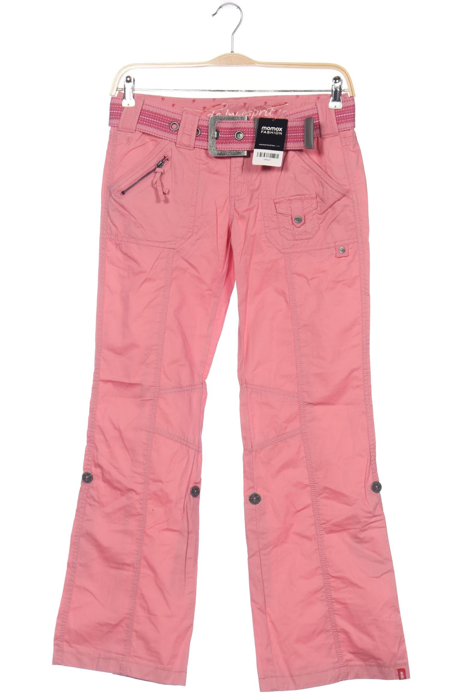 

edc by Esprit Damen Stoffhose, pink, Gr. 36