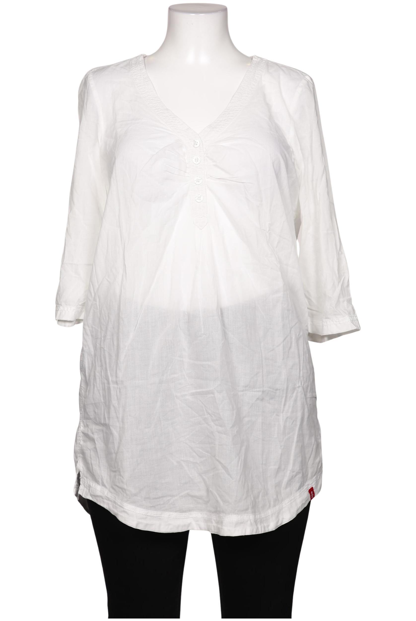 

edc by Esprit Damen Bluse, weiß, Gr. 42