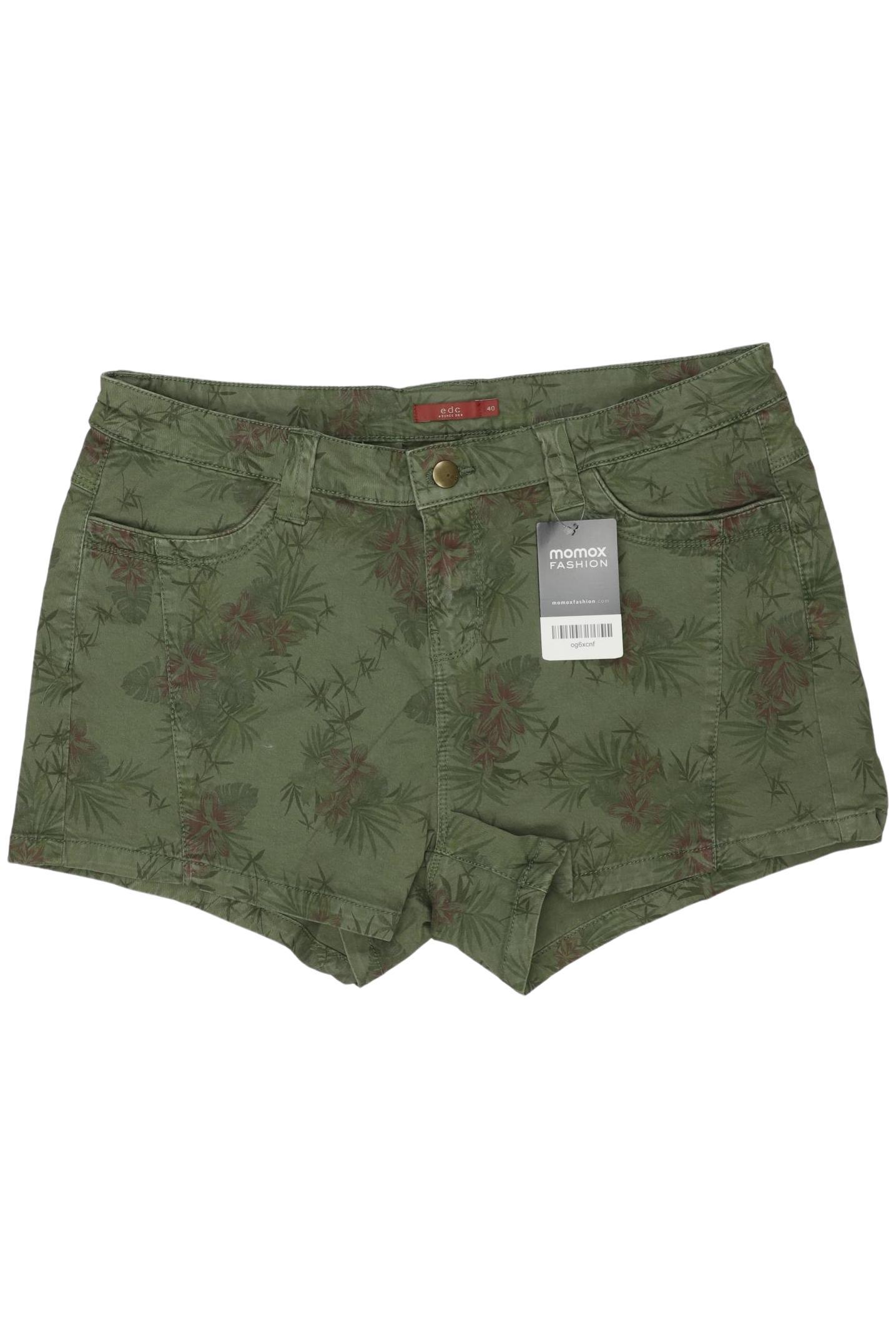 

edc by Esprit Damen Shorts, grün, Gr. 40