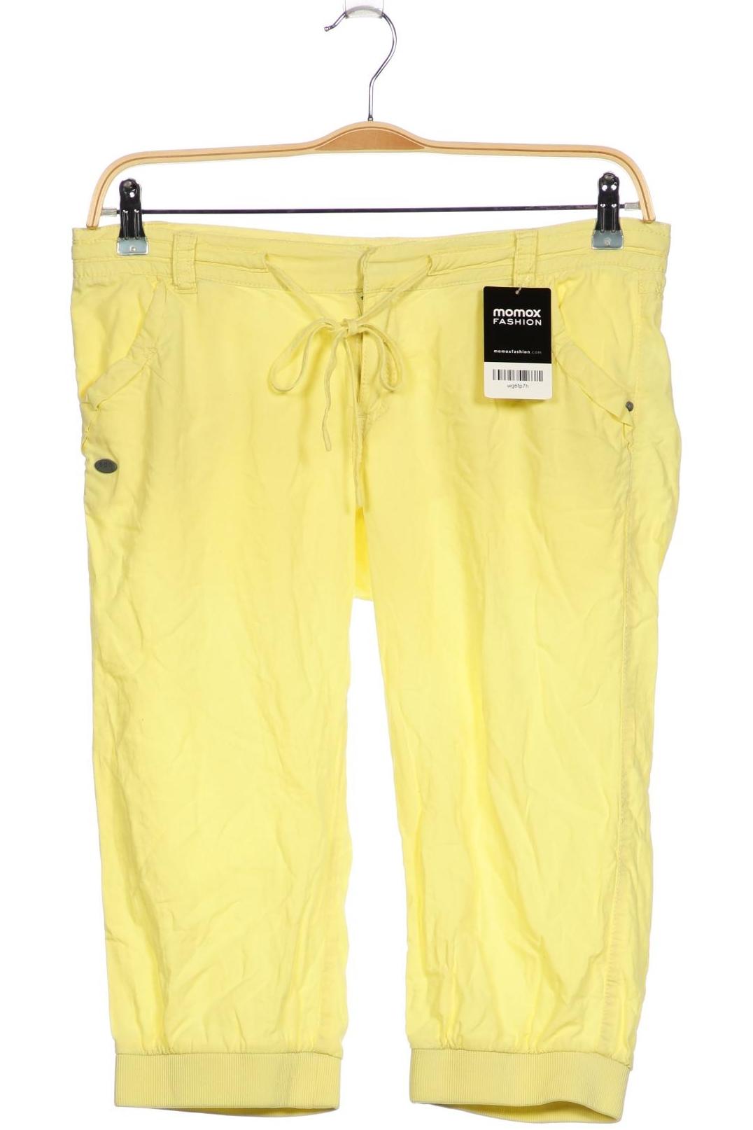 

edc by Esprit Damen Stoffhose, gelb, Gr. 38