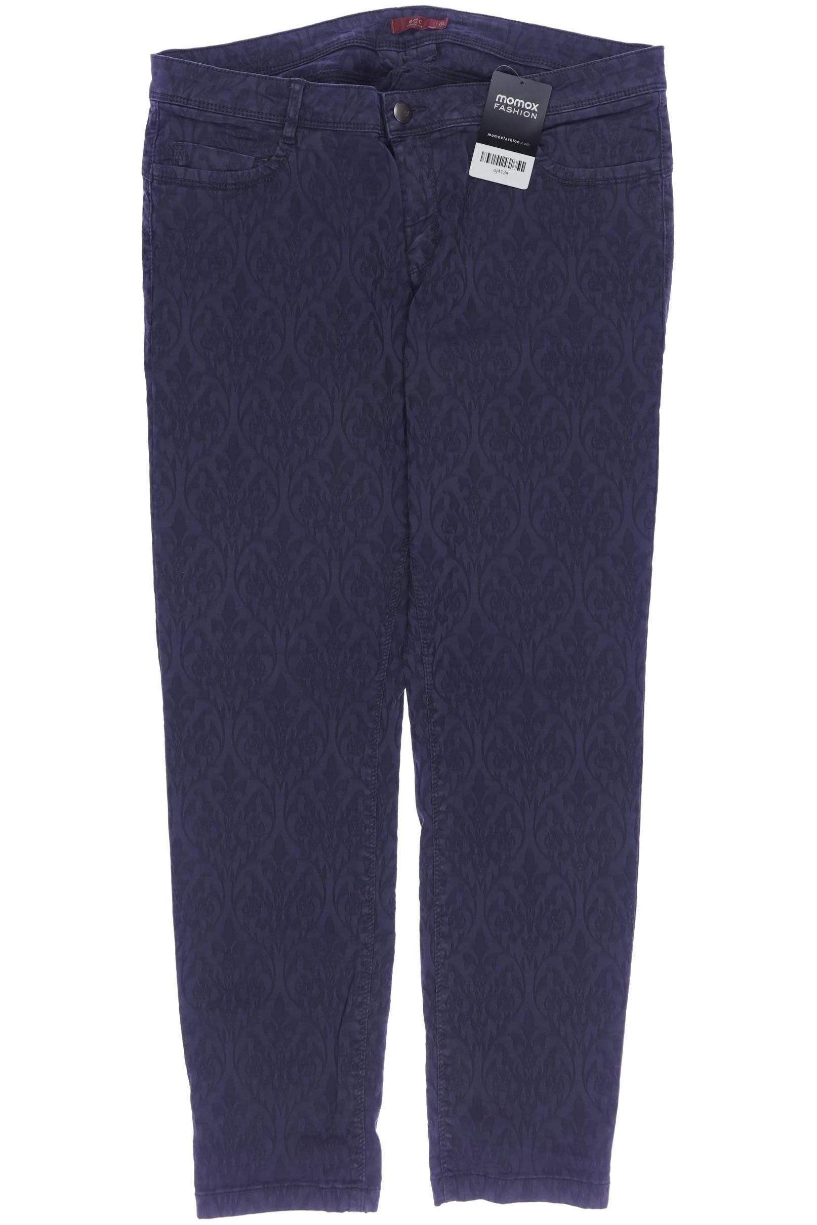 

edc by Esprit Damen Stoffhose, marineblau, Gr. 42