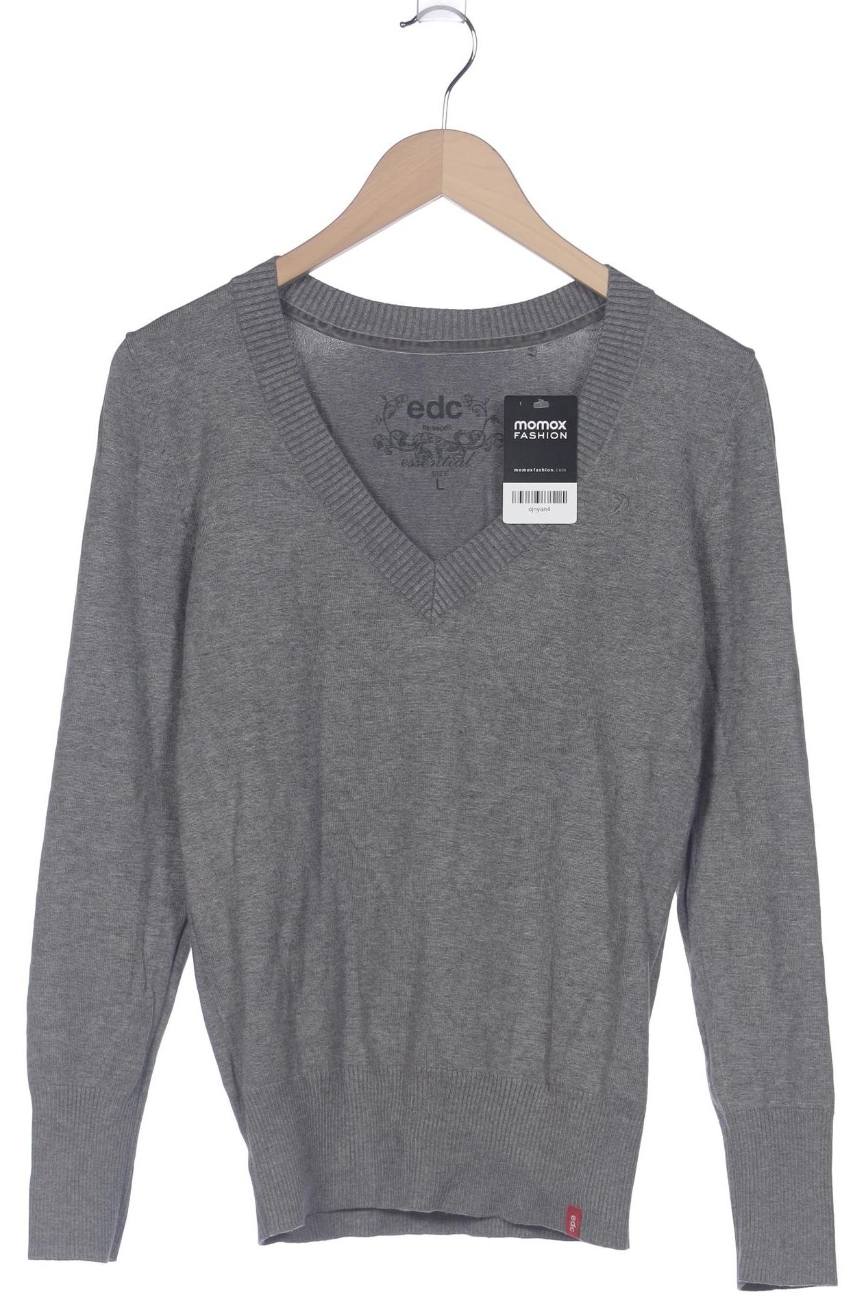 

edc by Esprit Damen Pullover, grau, Gr. 42