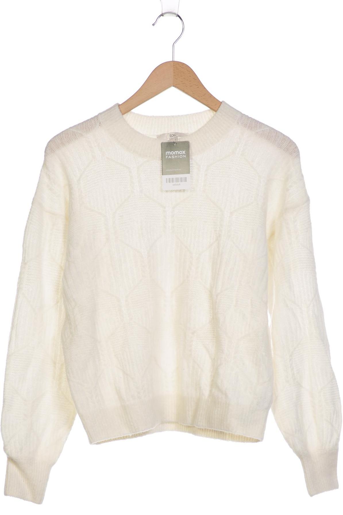 

edc by Esprit Damen Pullover, weiß, Gr. 38
