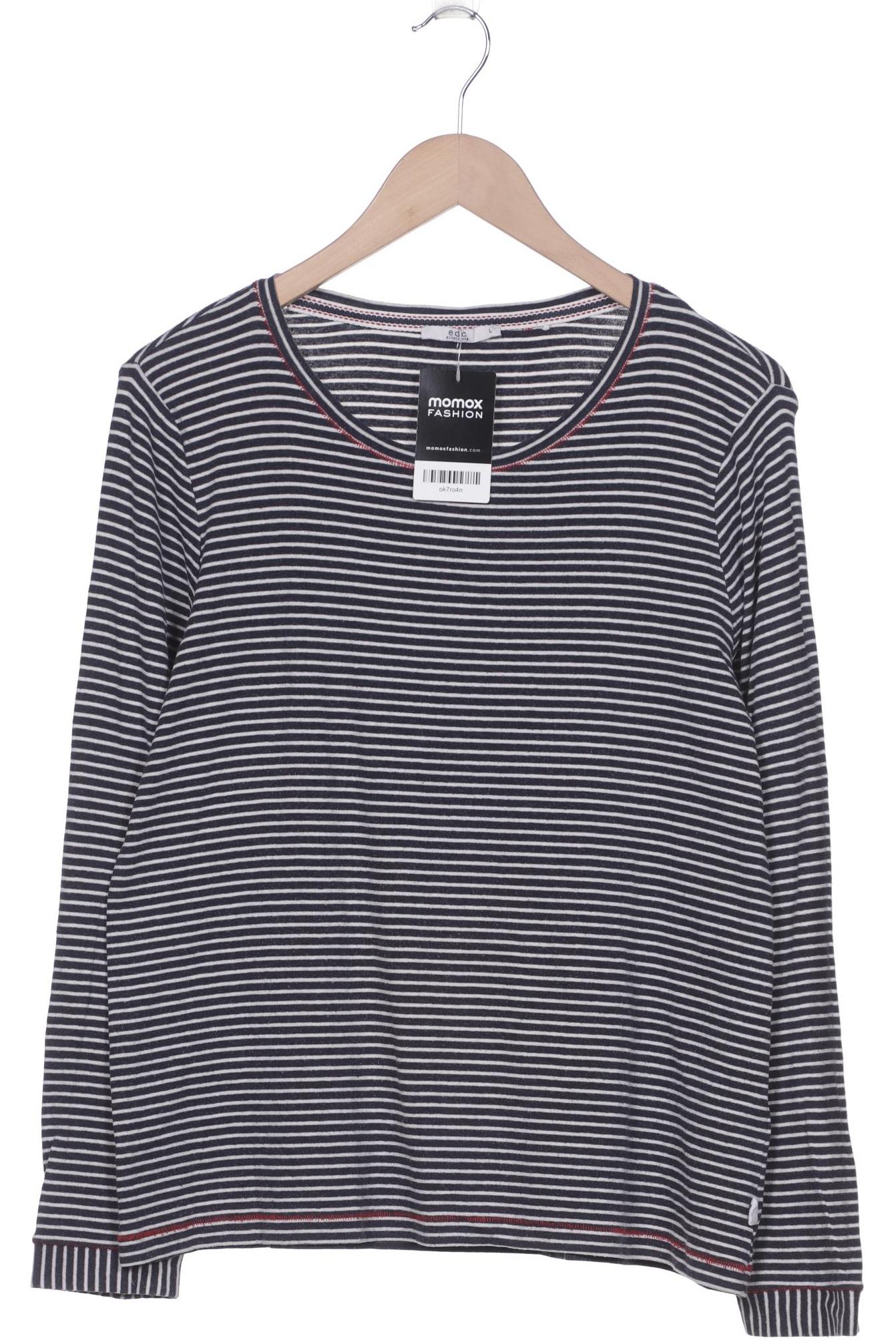 

edc by Esprit Damen Langarmshirt, marineblau
