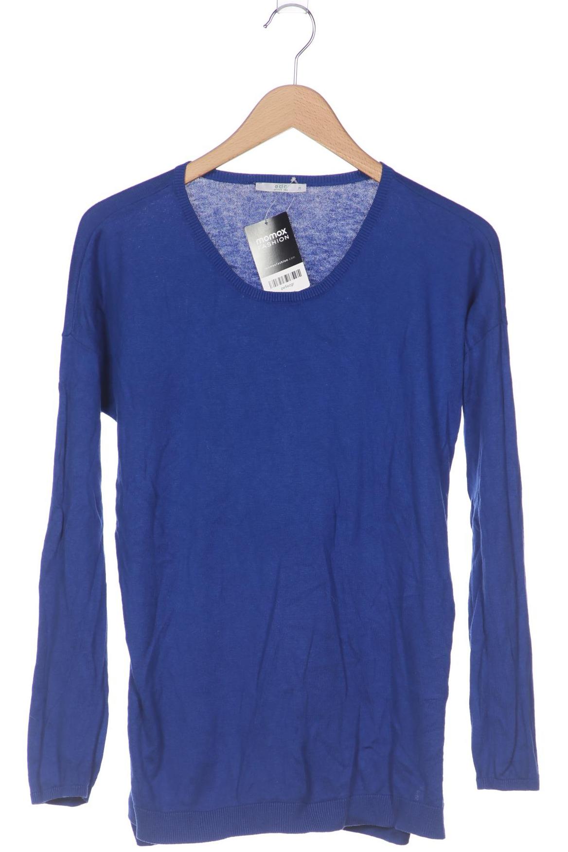 

edc by Esprit Damen Pullover, blau, Gr. 38